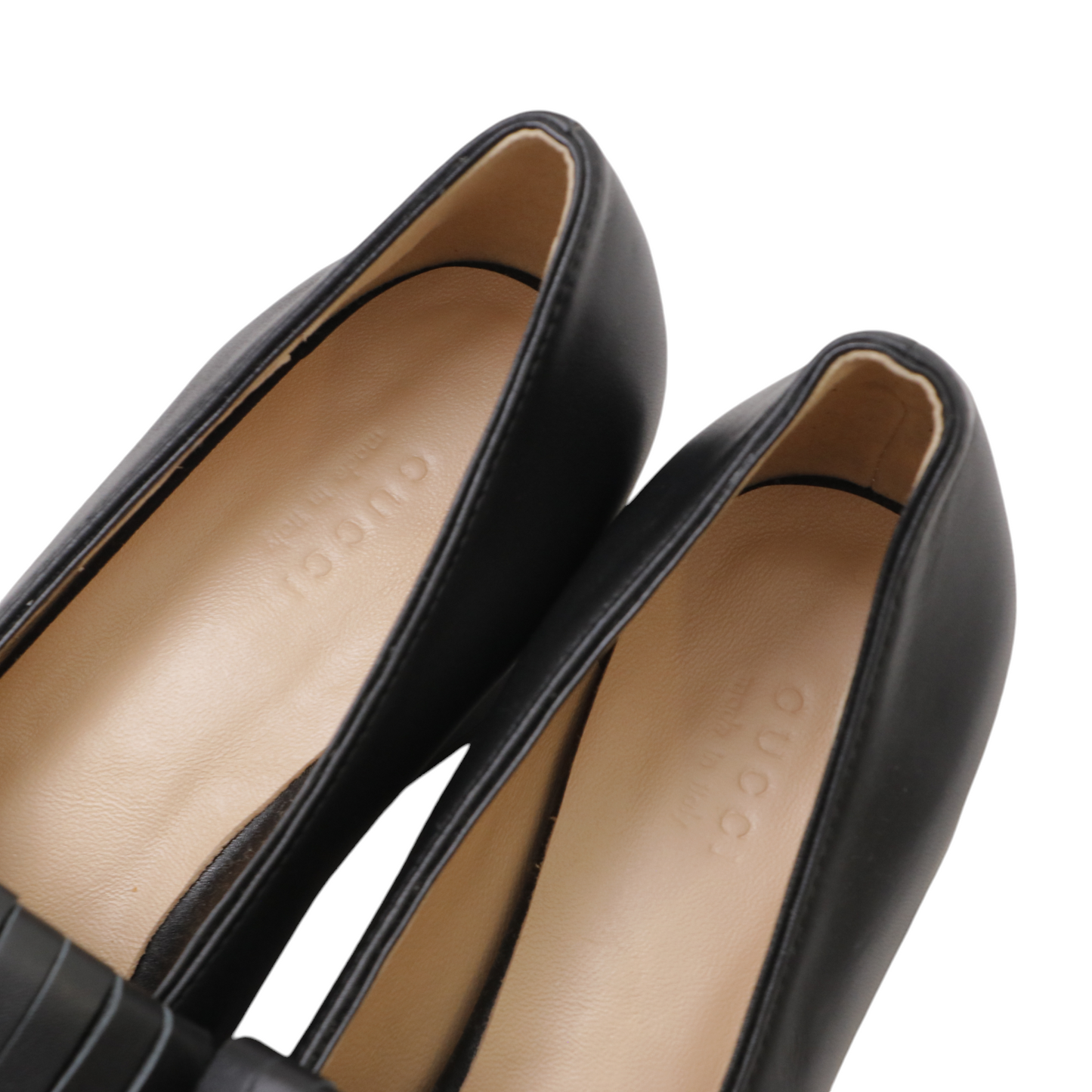 Gucci Double G Logo Leather Pumps - Size 39