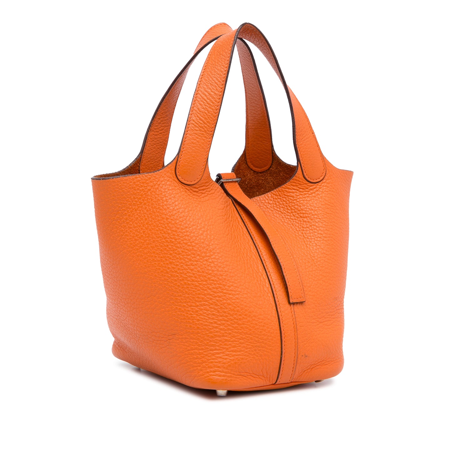 Hermès Picotin Lock in 18 Orange Clemence Leather