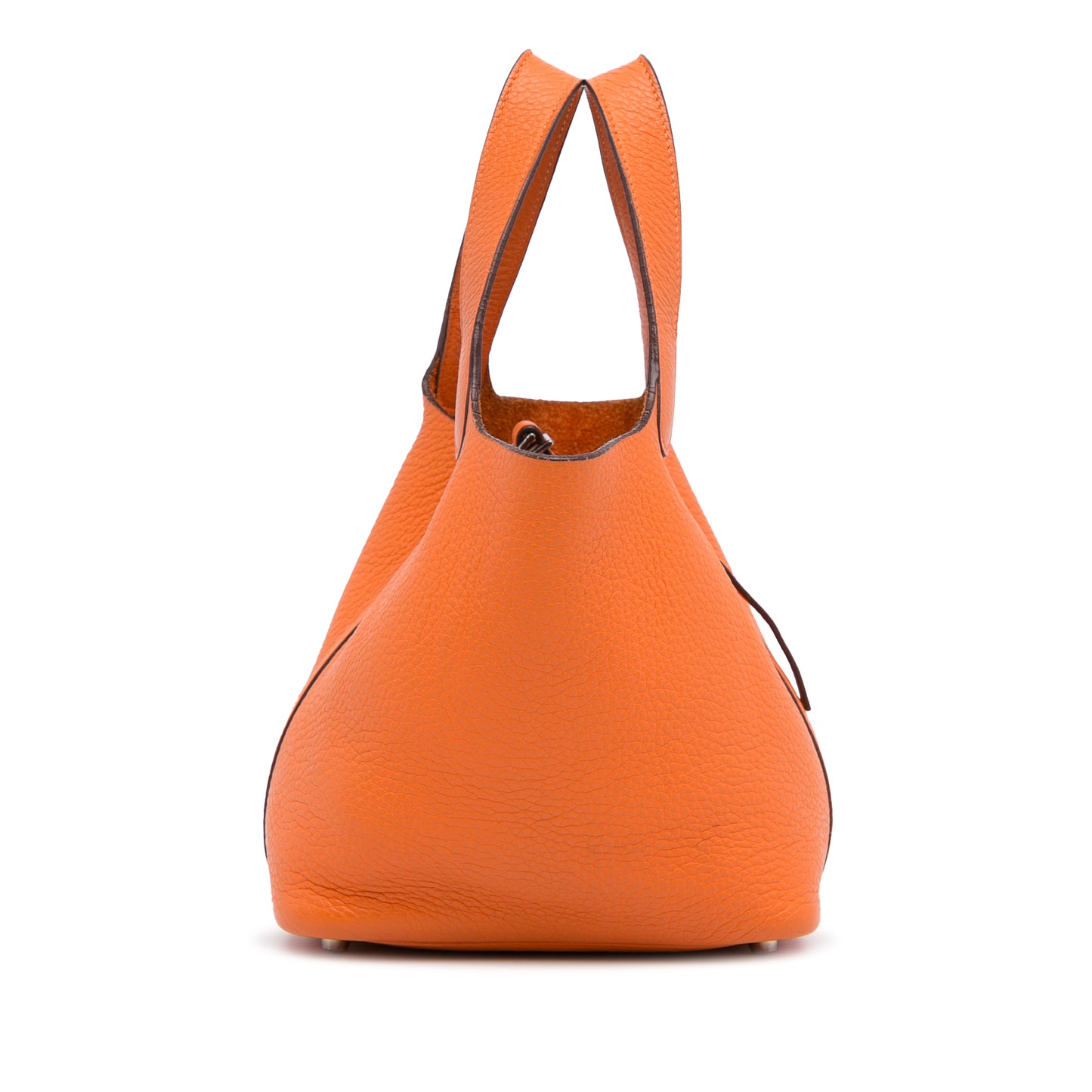 Hermès Picotin Lock in 18 Orange Clemence Leather