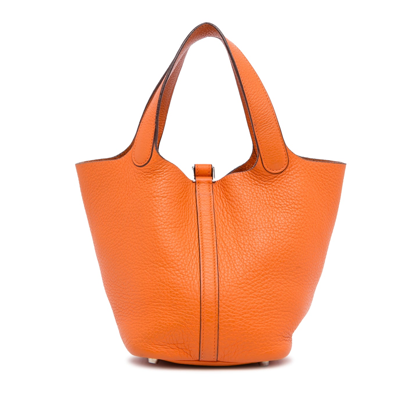 Hermès Picotin Lock in 18 Orange Clemence Leather