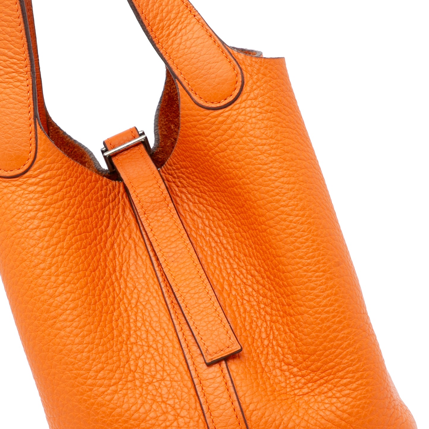 Hermès Picotin Lock in 18 Orange Clemence Leather