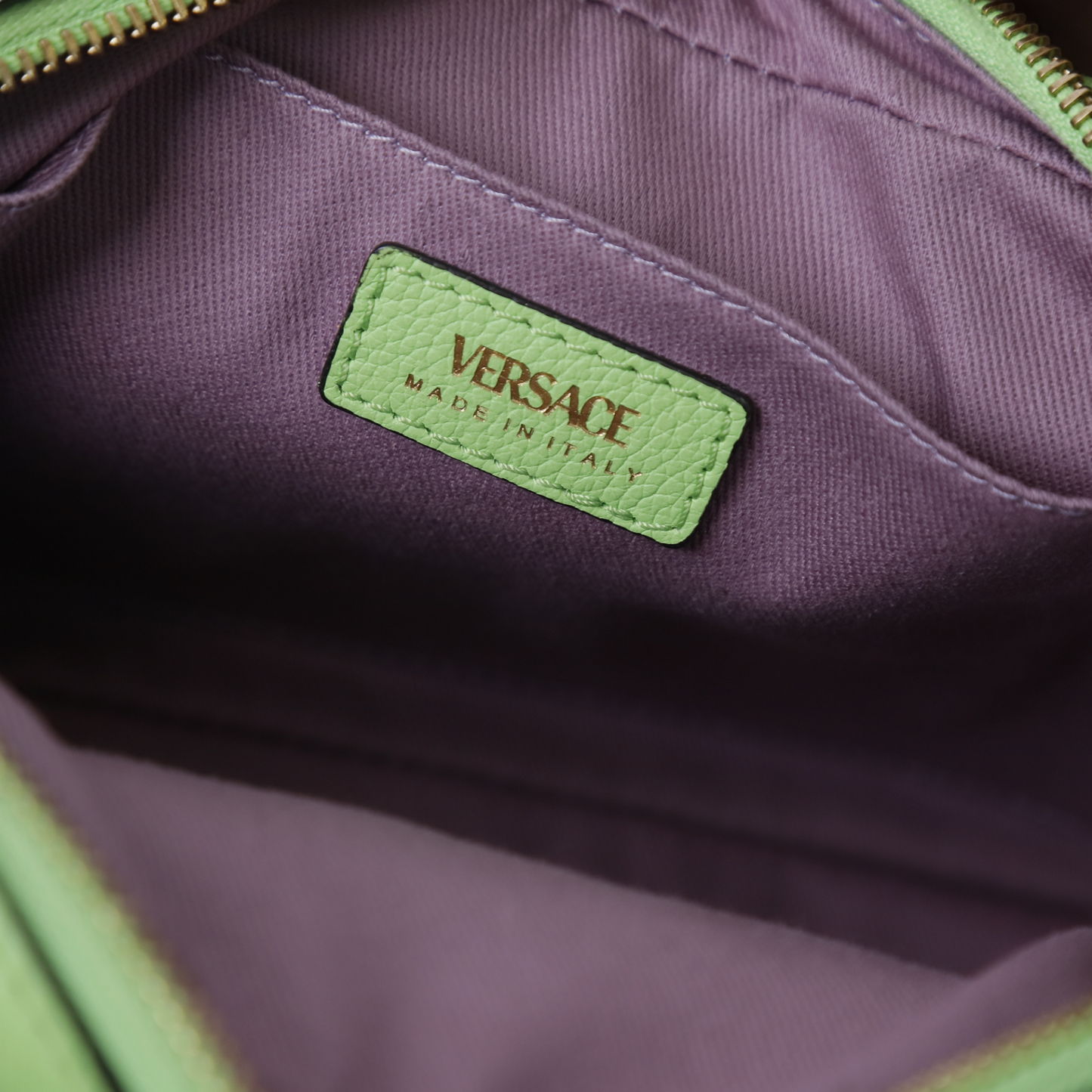Versace Mint Calf Leather Camera Bag
