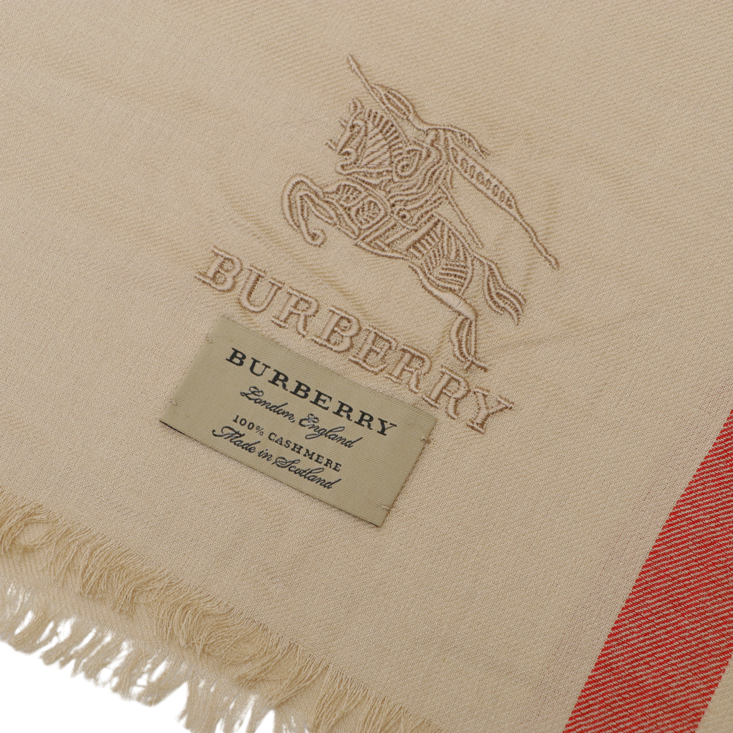 Burberry Plaid Print Shawl