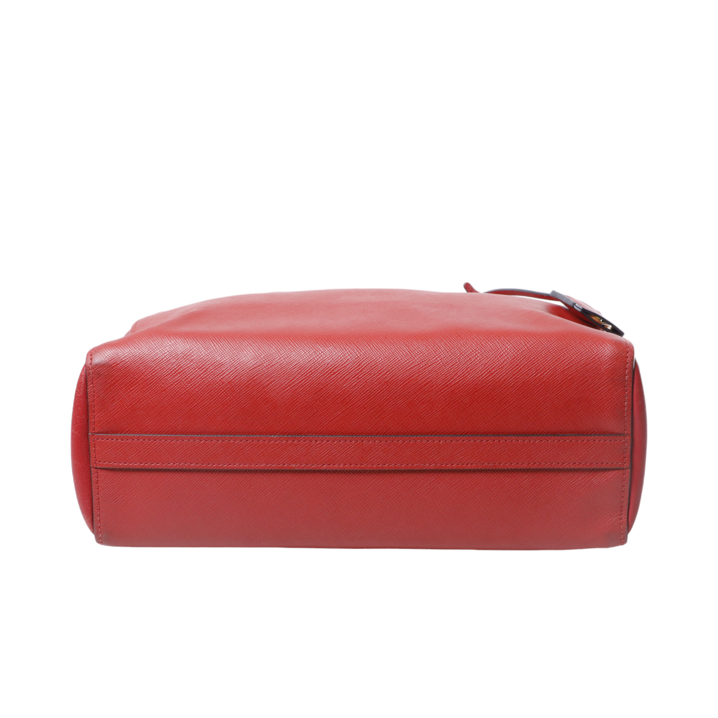 Prada Soft Calf-Trimmed Saffiano Tote