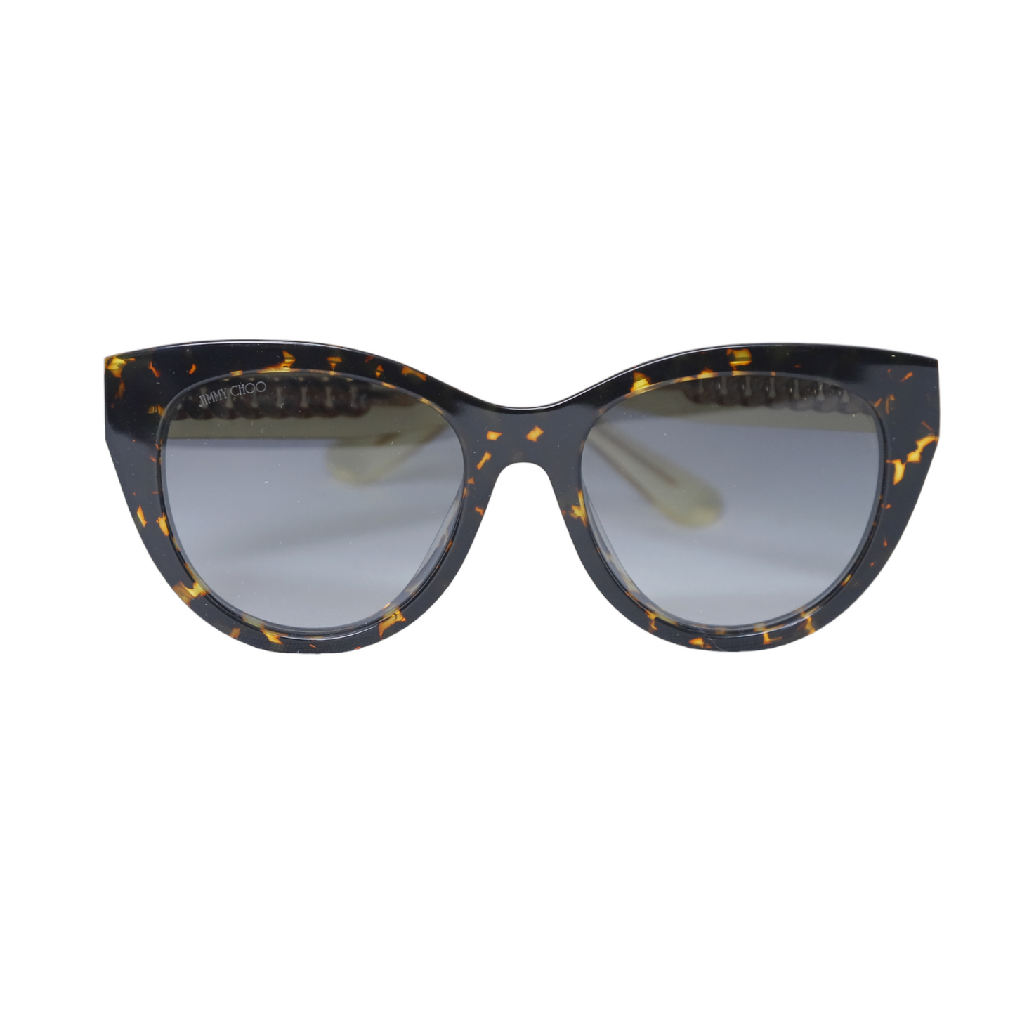 Jimmy Choo Brown Havana With Gold Chain Sunglasses