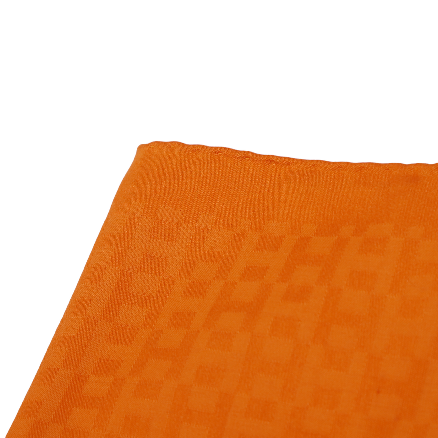 Hermès H Pattern Cashmere Orange Scarf