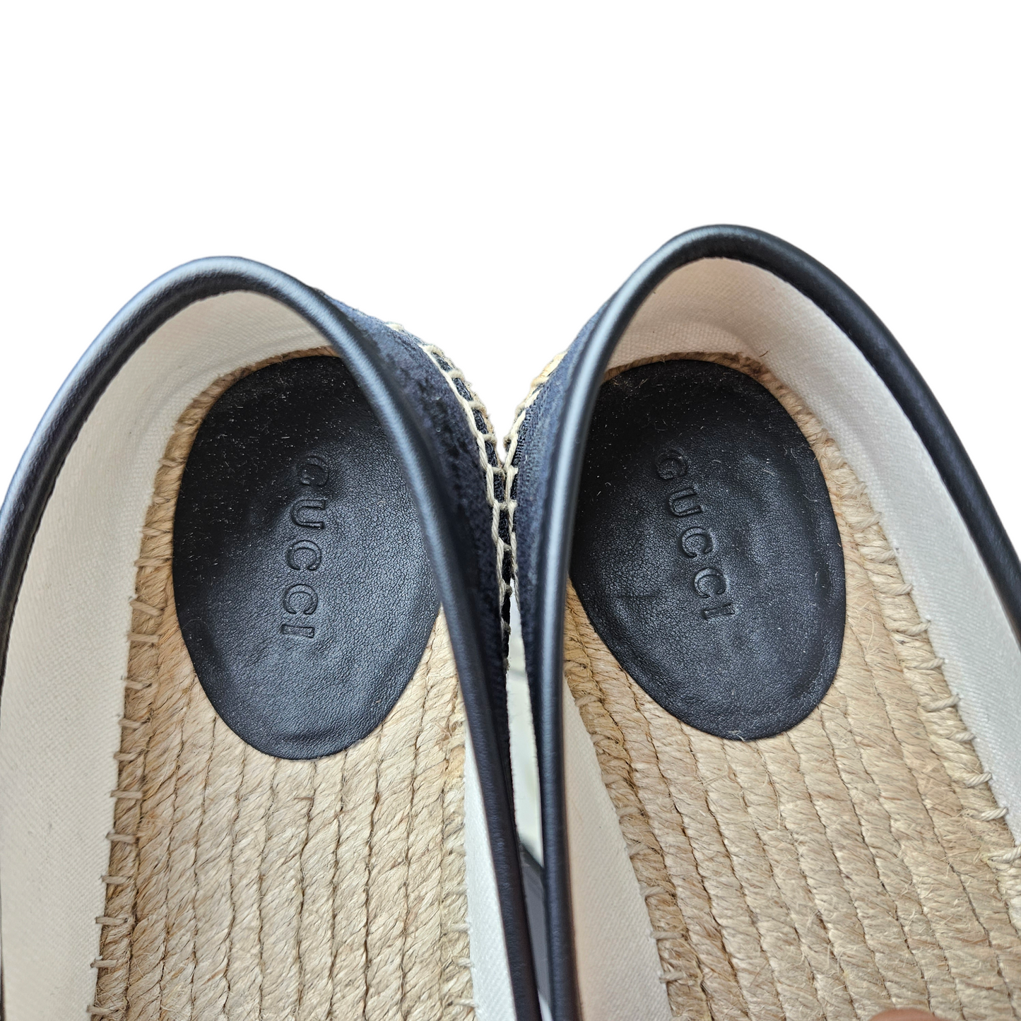 Gucci Black GG Guccissima Espadrille - Size 37
