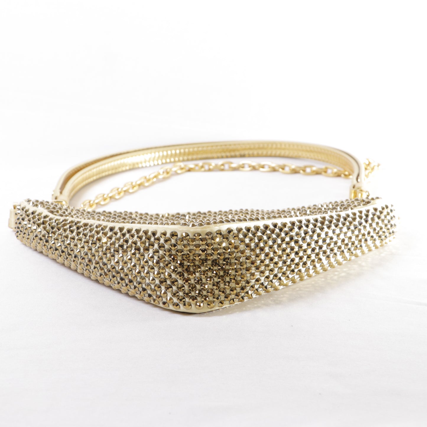 Prada Crystal Triangle Shoulder Bag