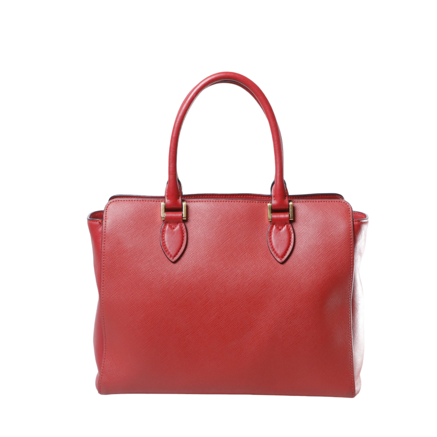 Prada Soft Calf-Trimmed Saffiano Tote