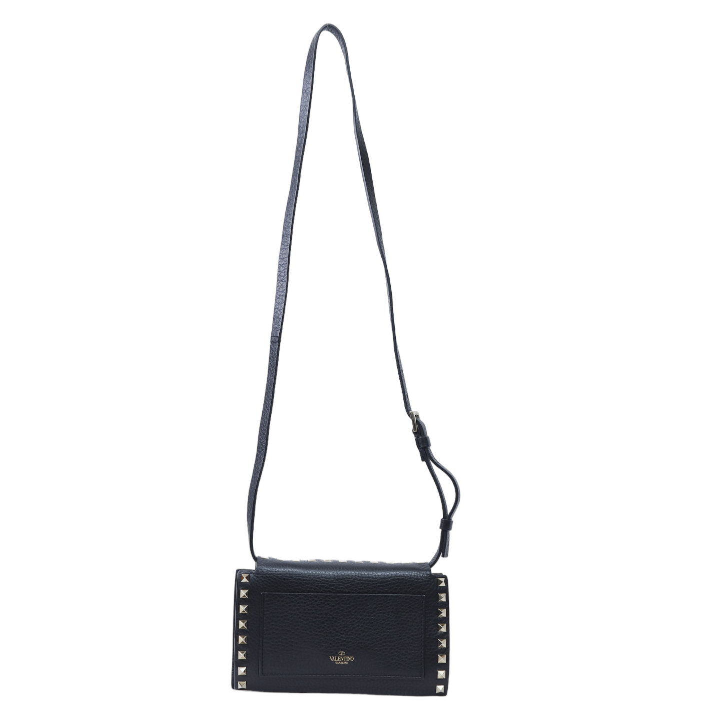 Valentino Rockstud Crossbody Bag in Black Leather