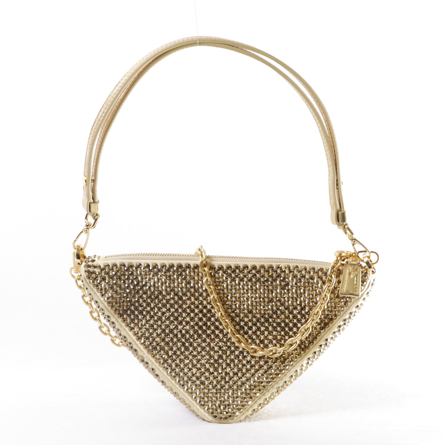 Prada Crystal Triangle Shoulder Bag