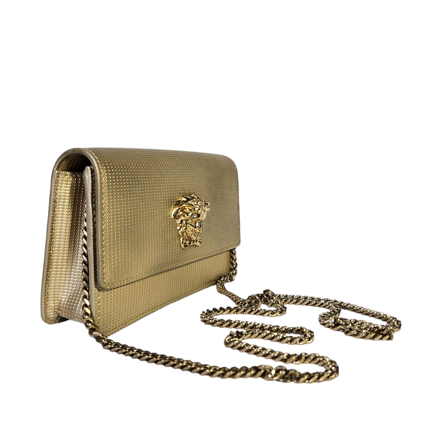 Versace Medusa Palazzo Chain Link Bag
