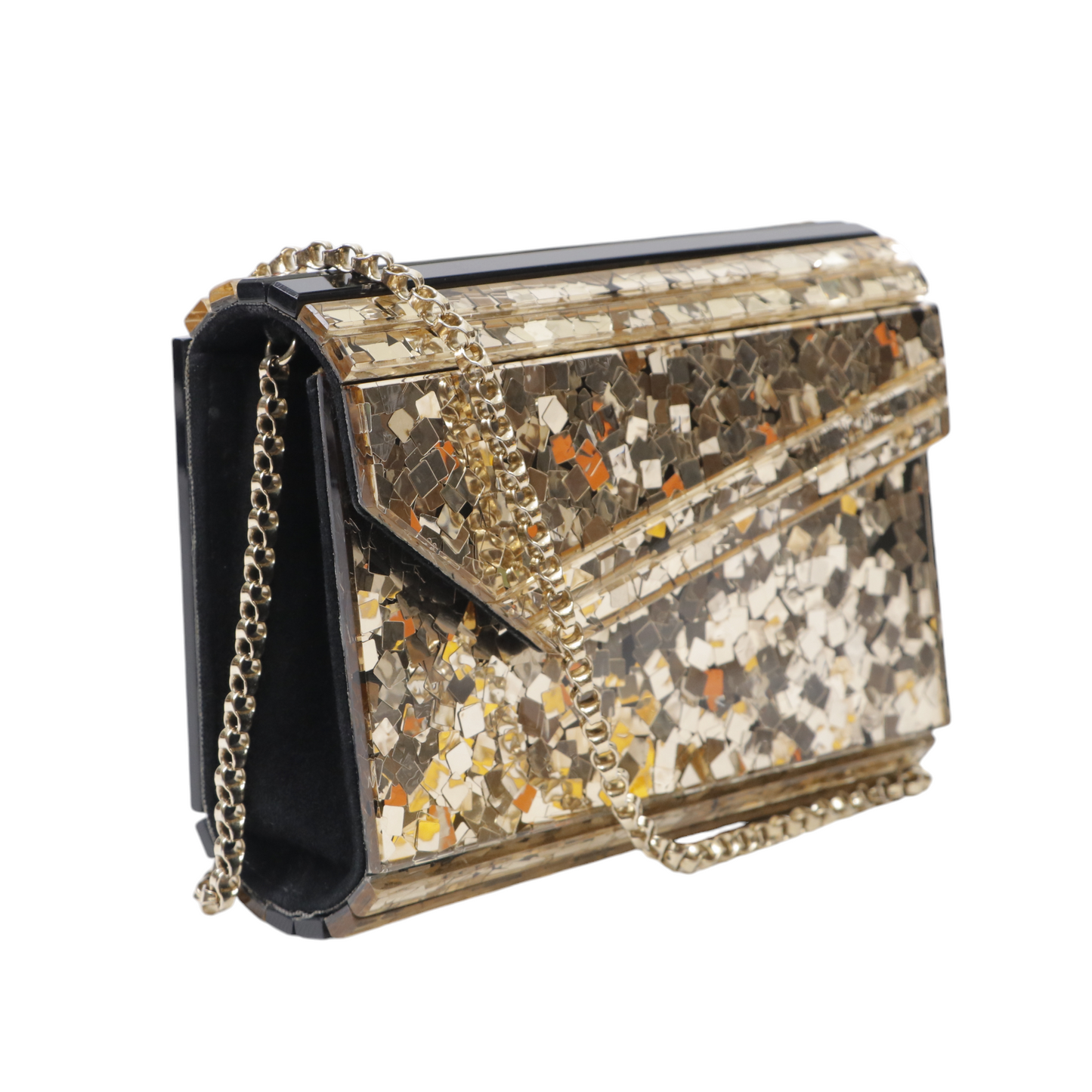 Jimmy Choo Acrylic Glitter Candy Bag