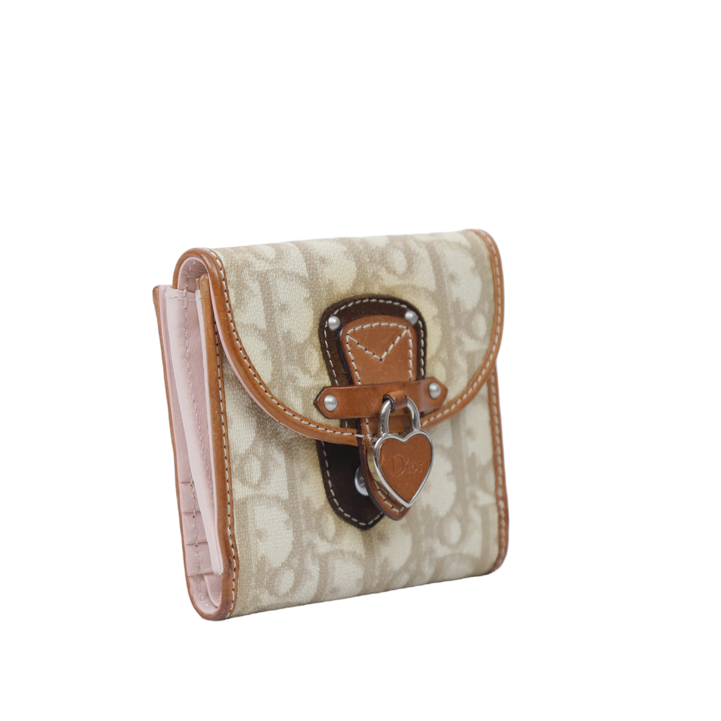 Christian Dior Vintage Canvas Compact Wallet
