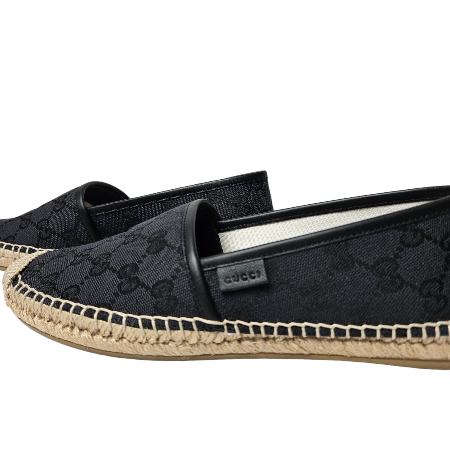 Gucci Black GG Guccissima Espadrille - Size 37