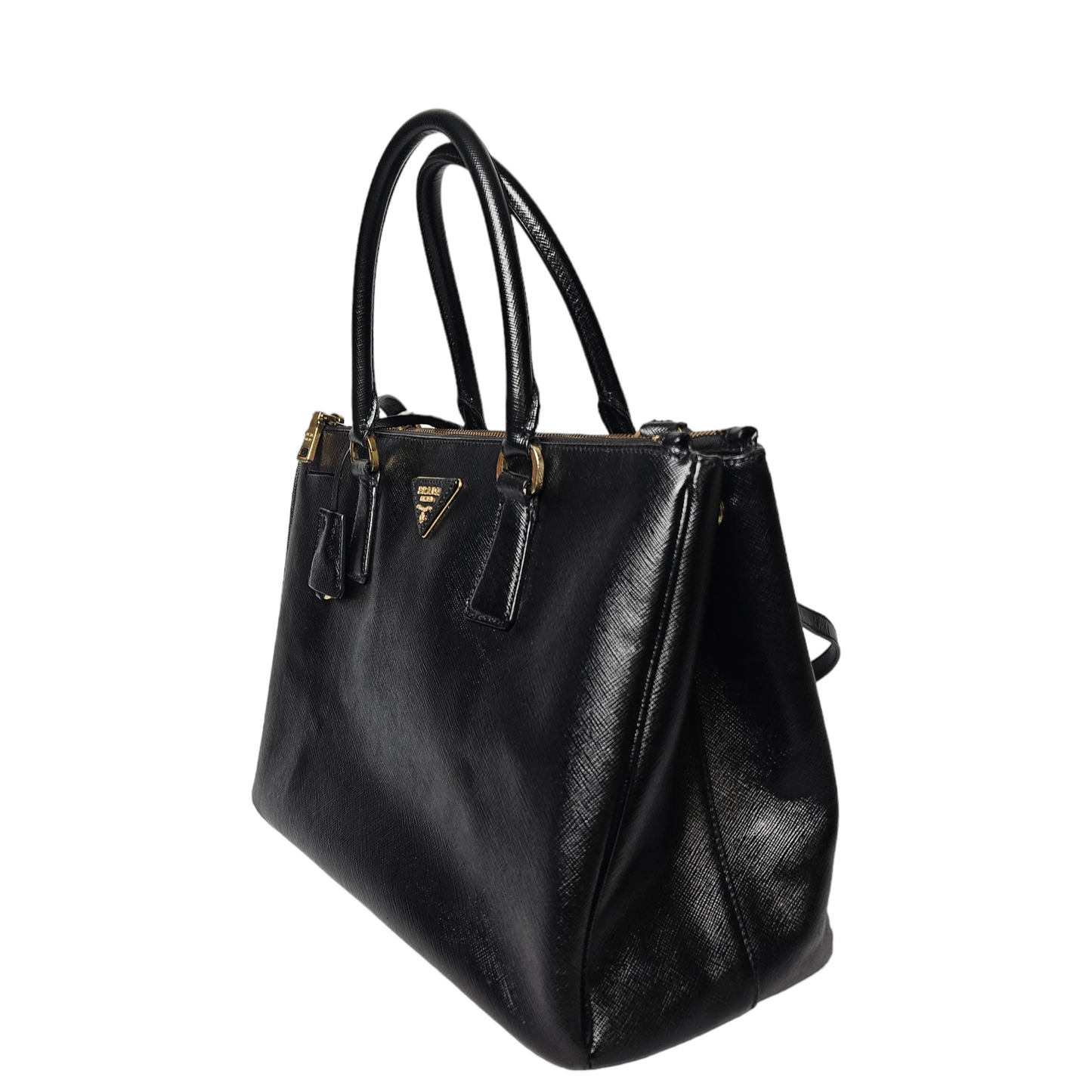 Prada Medium Saffiano Lux Galleria Double Zip Tote