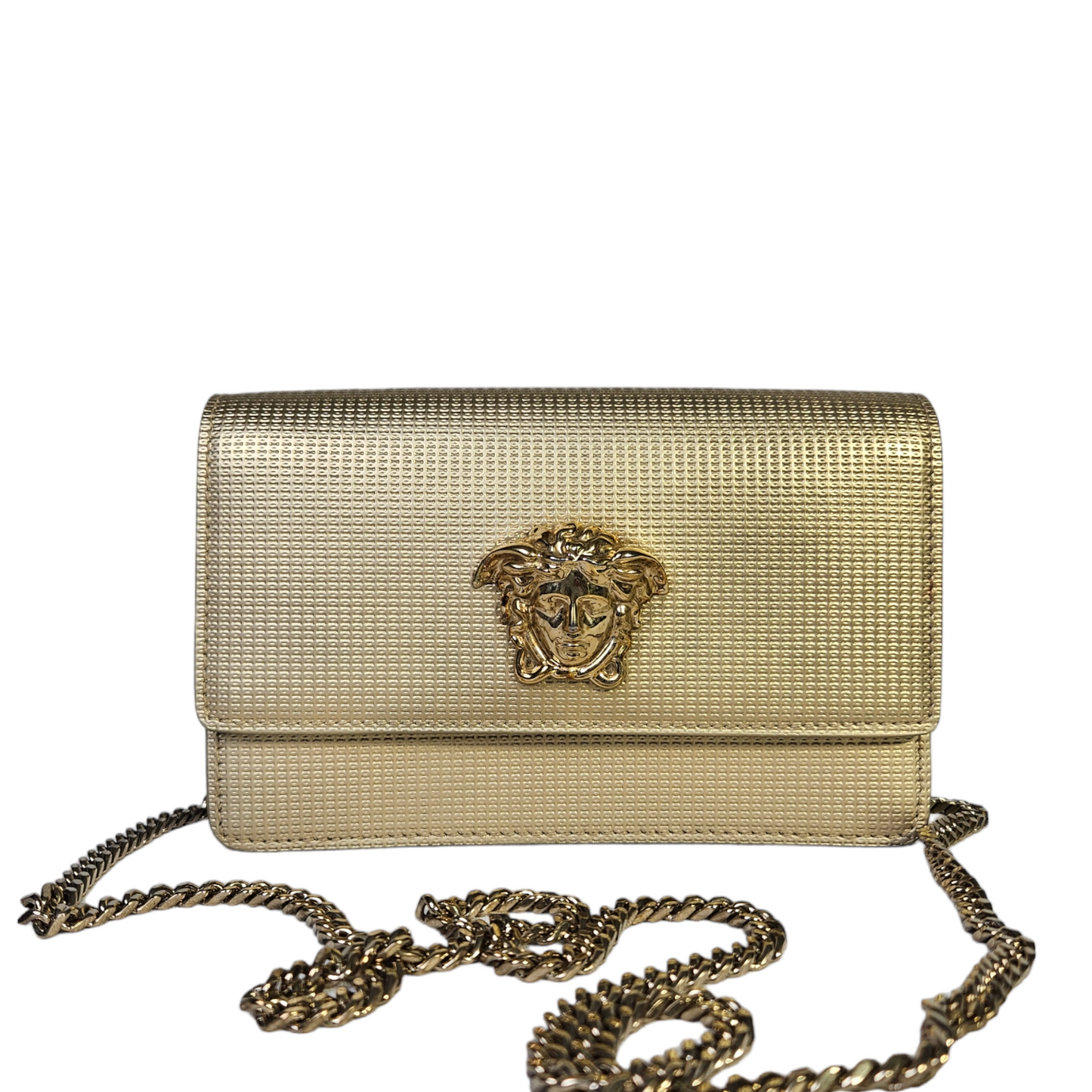 Versace Medusa Palazzo Chain Link Bag