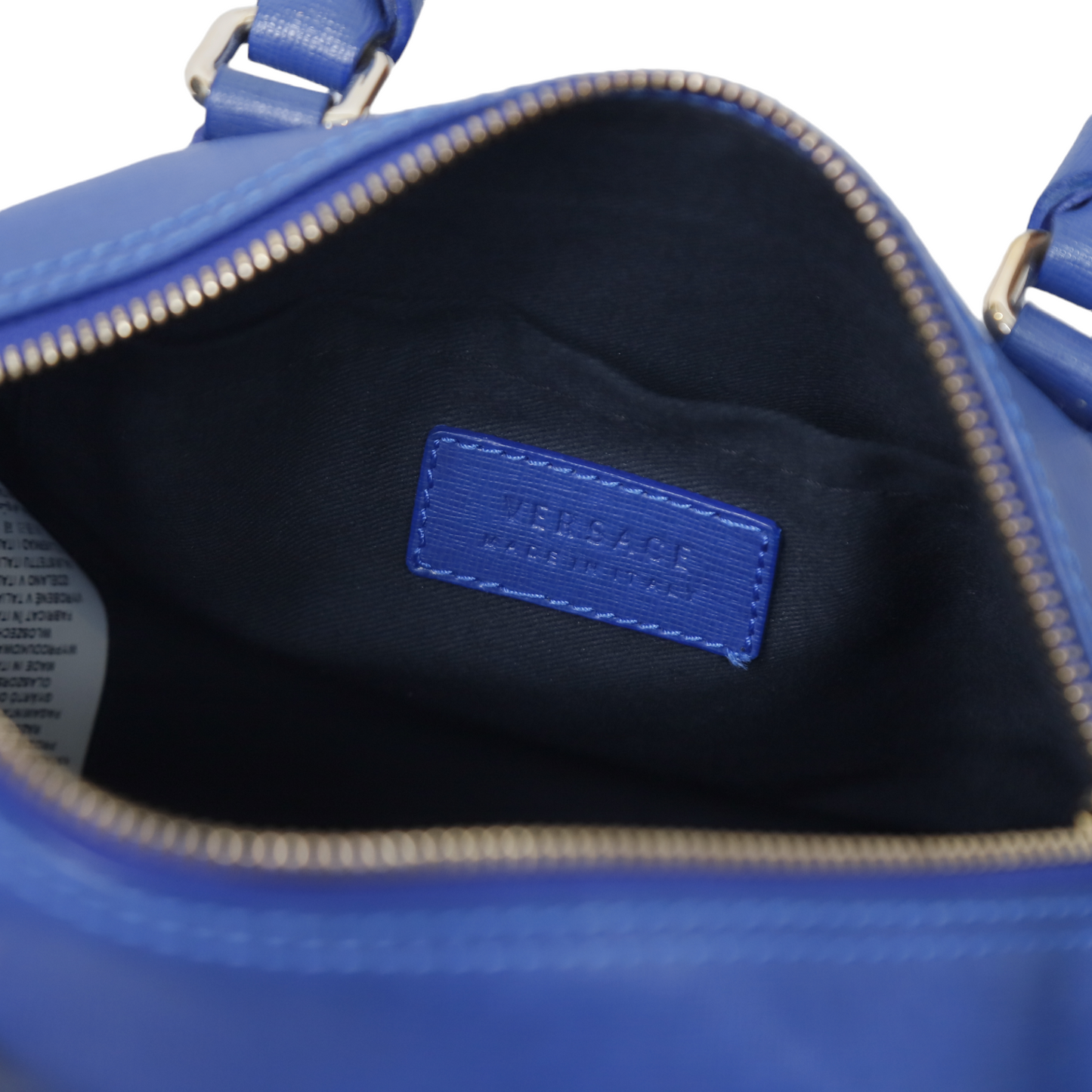 Versace Medusa Blue Leather bag