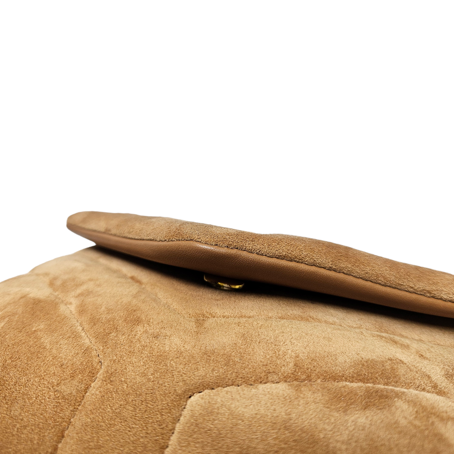 Saint Laurent Toy LouLou Bag in Neutral Suede Leather