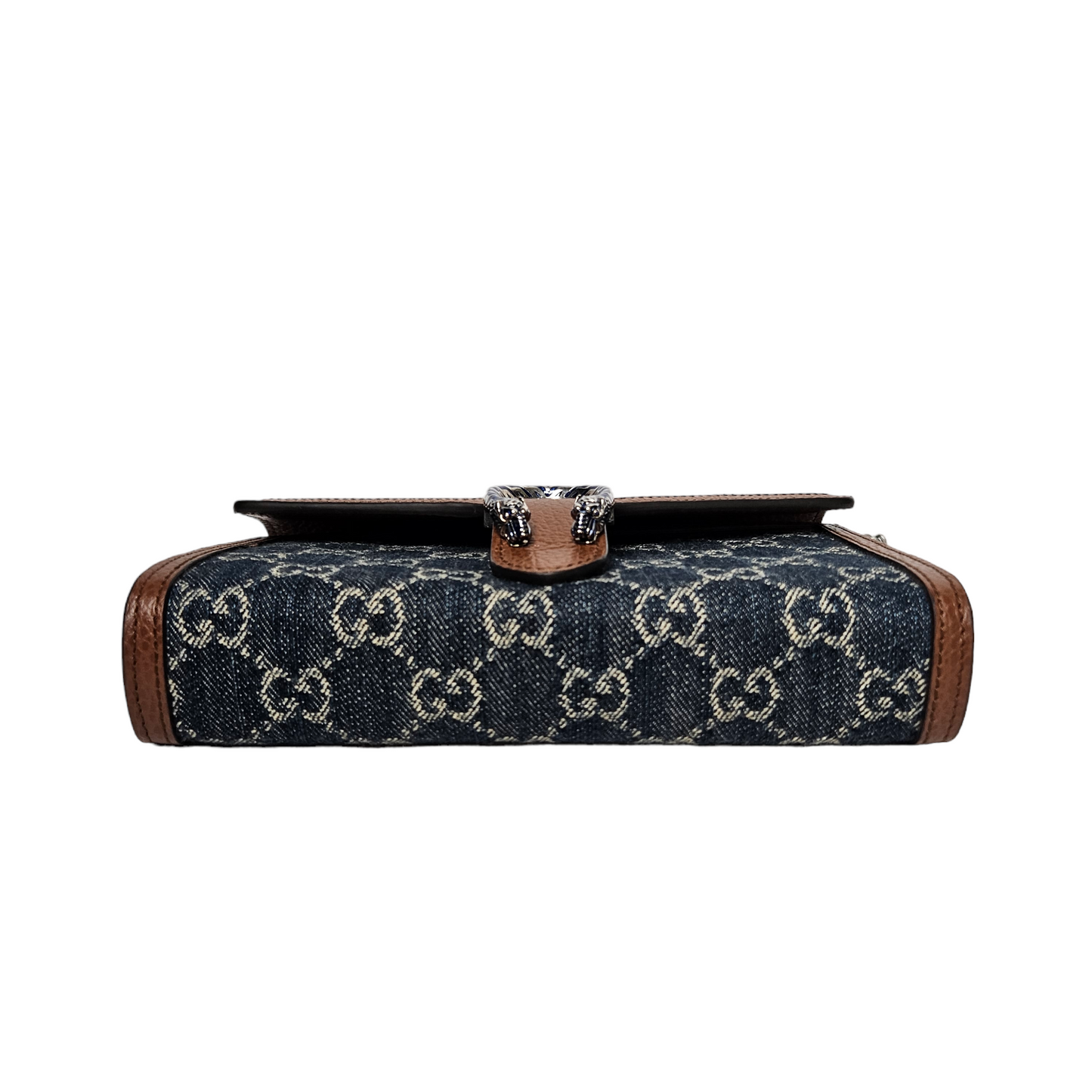 Gucci GG Denim Dionysus Wallet On Chain