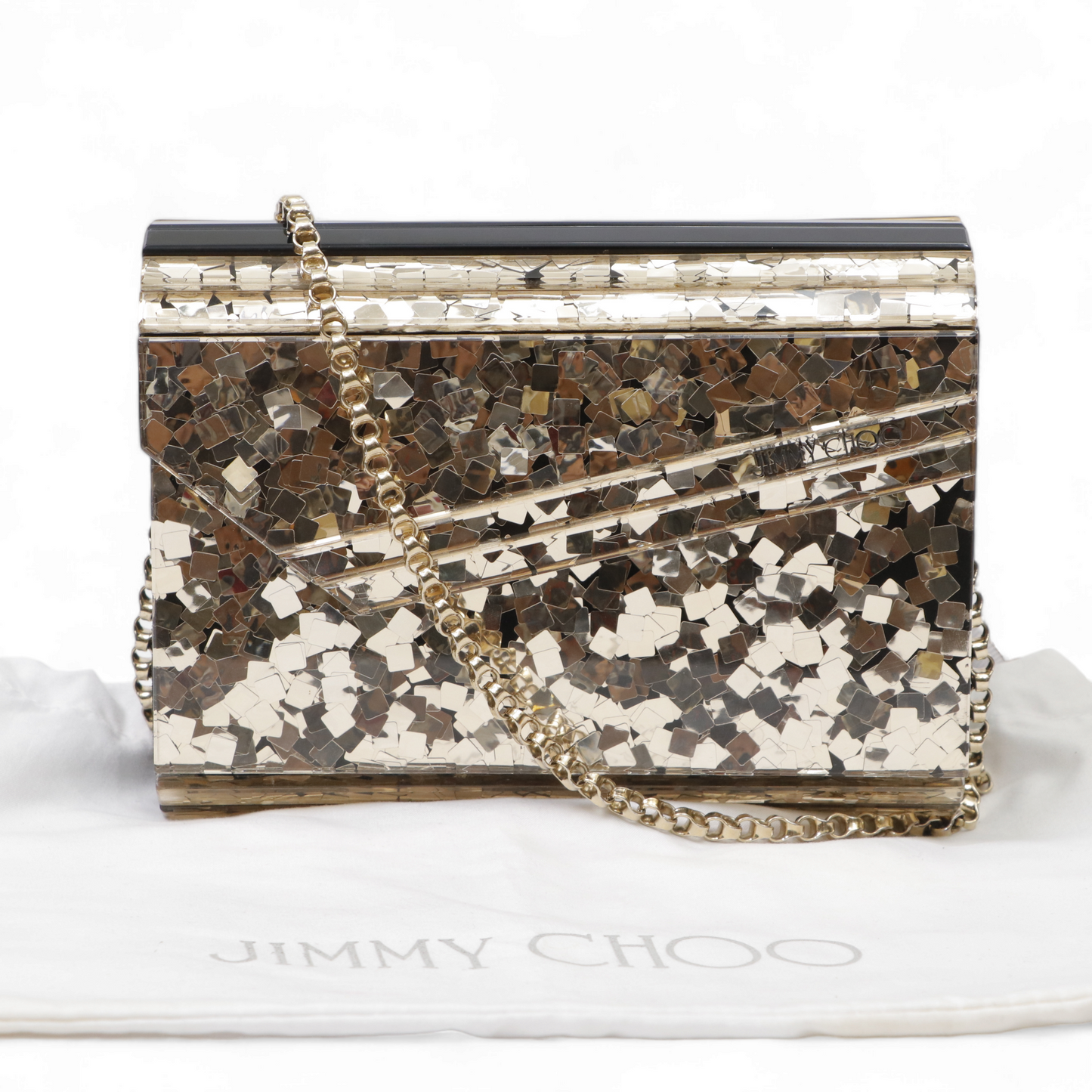 Jimmy Choo Acrylic Glitter Candy Bag