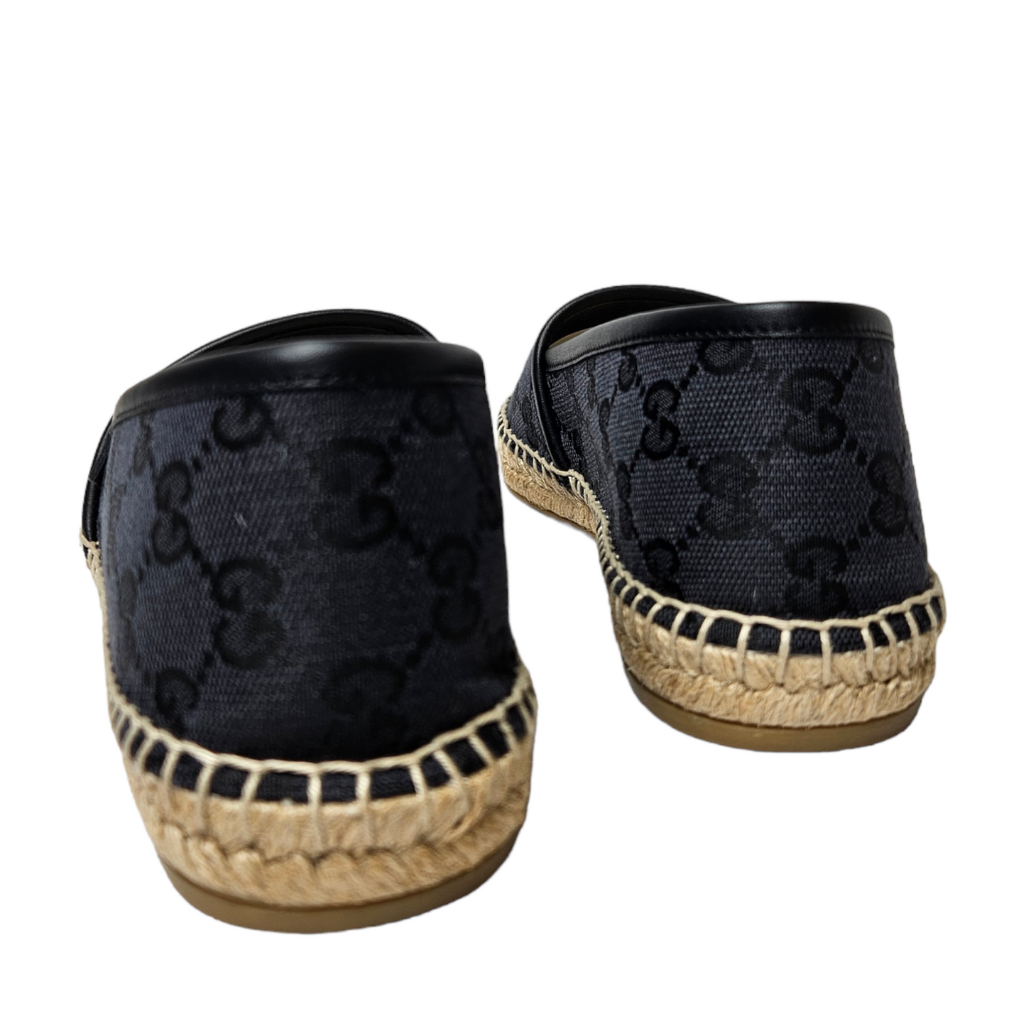 Gucci Black GG Guccissima Espadrille - Size 37