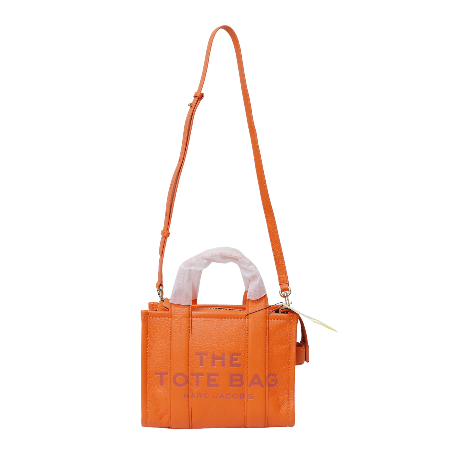 Marc Jacobs Orange Leather The Tote Bag