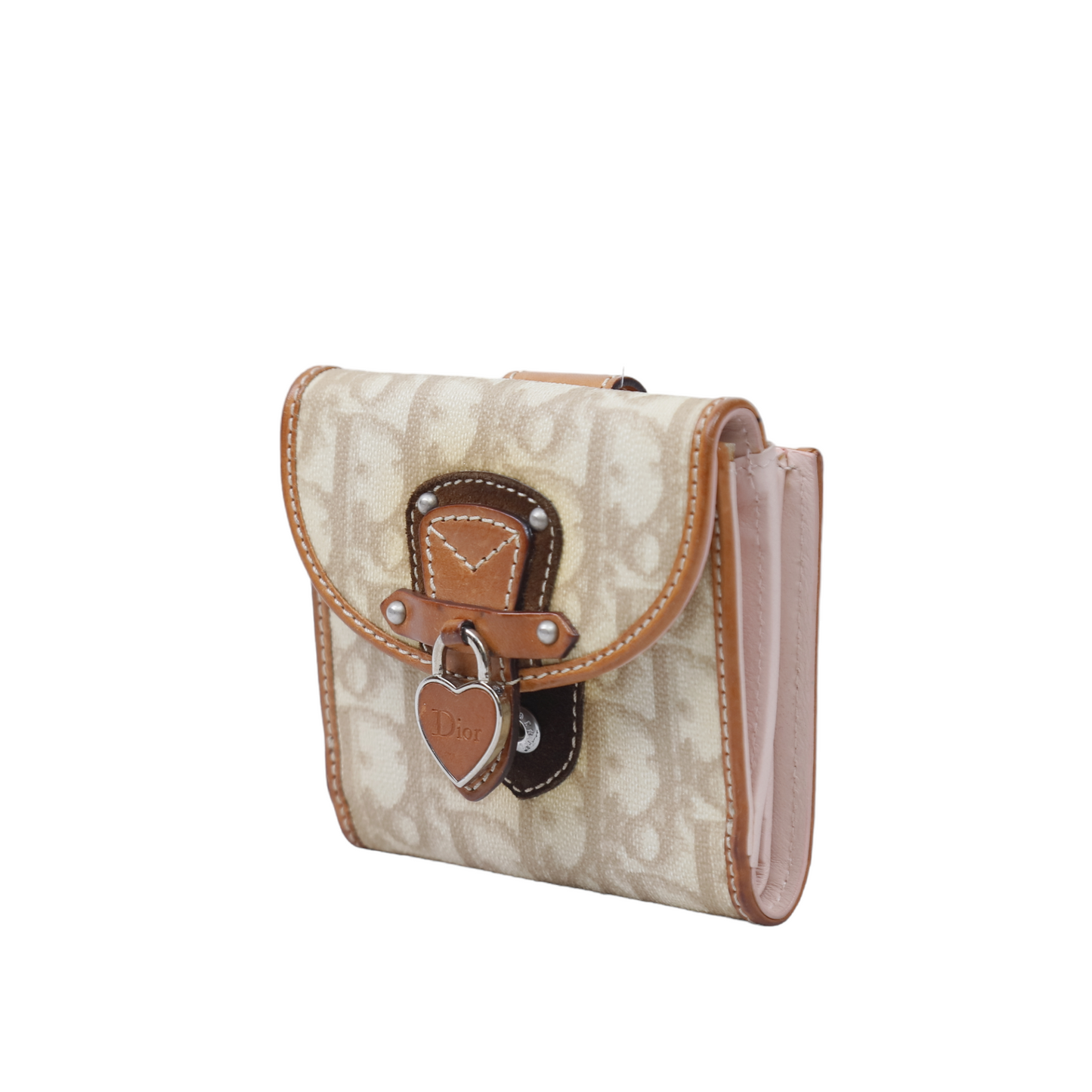 Christian Dior Vintage Canvas Compact Wallet