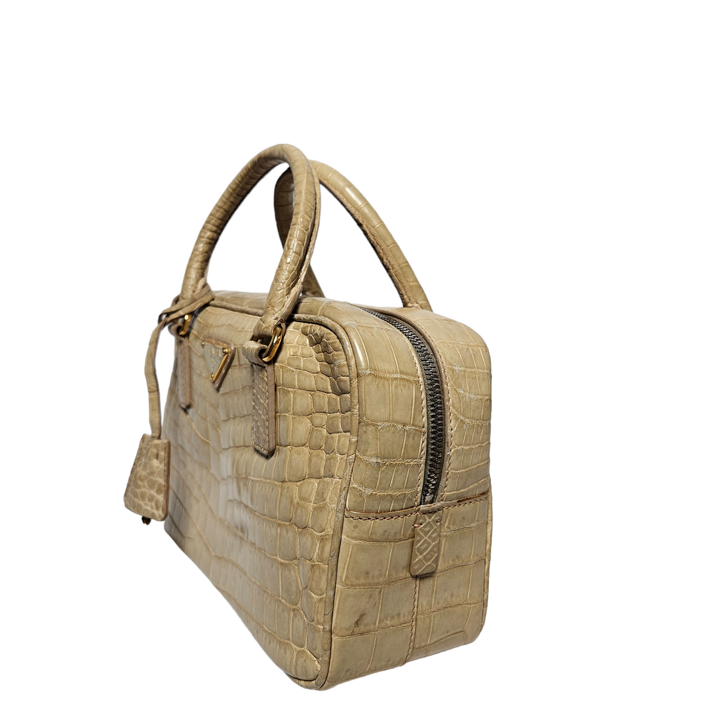 Prada Coccodrillo Bauletto Bag