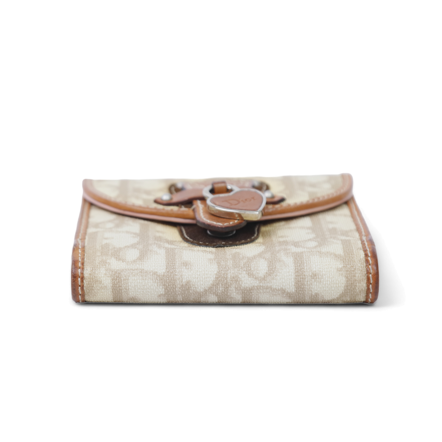 Christian Dior Vintage Canvas Compact Wallet