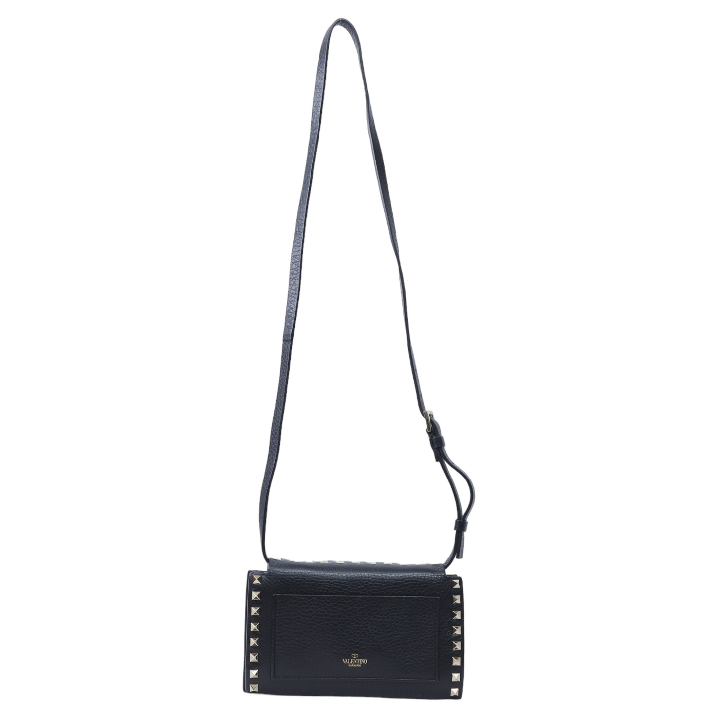 Valentino Rockstud Crossbody Bag in Black Leather