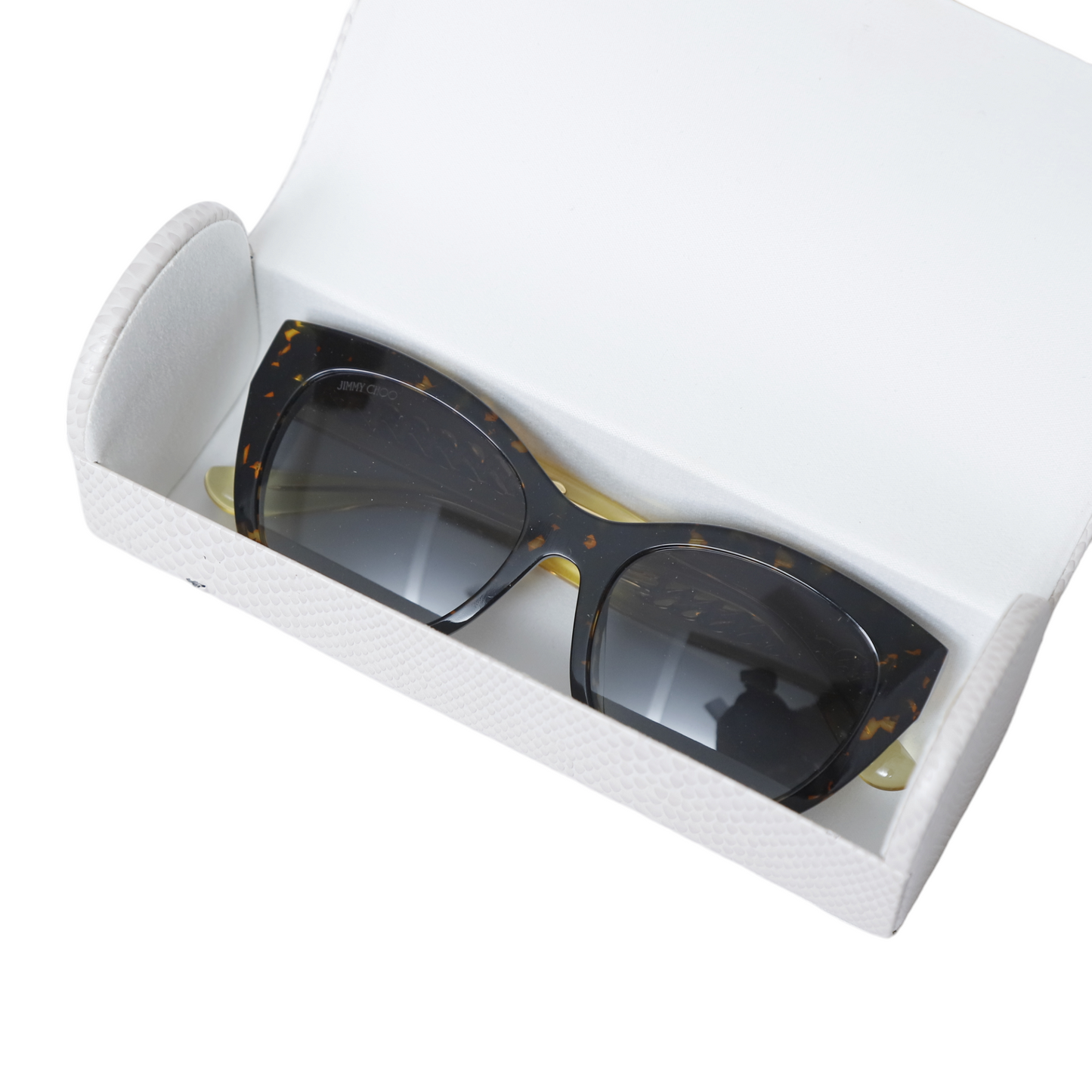 Jimmy Choo Brown Havana With Gold Chain Sunglasses