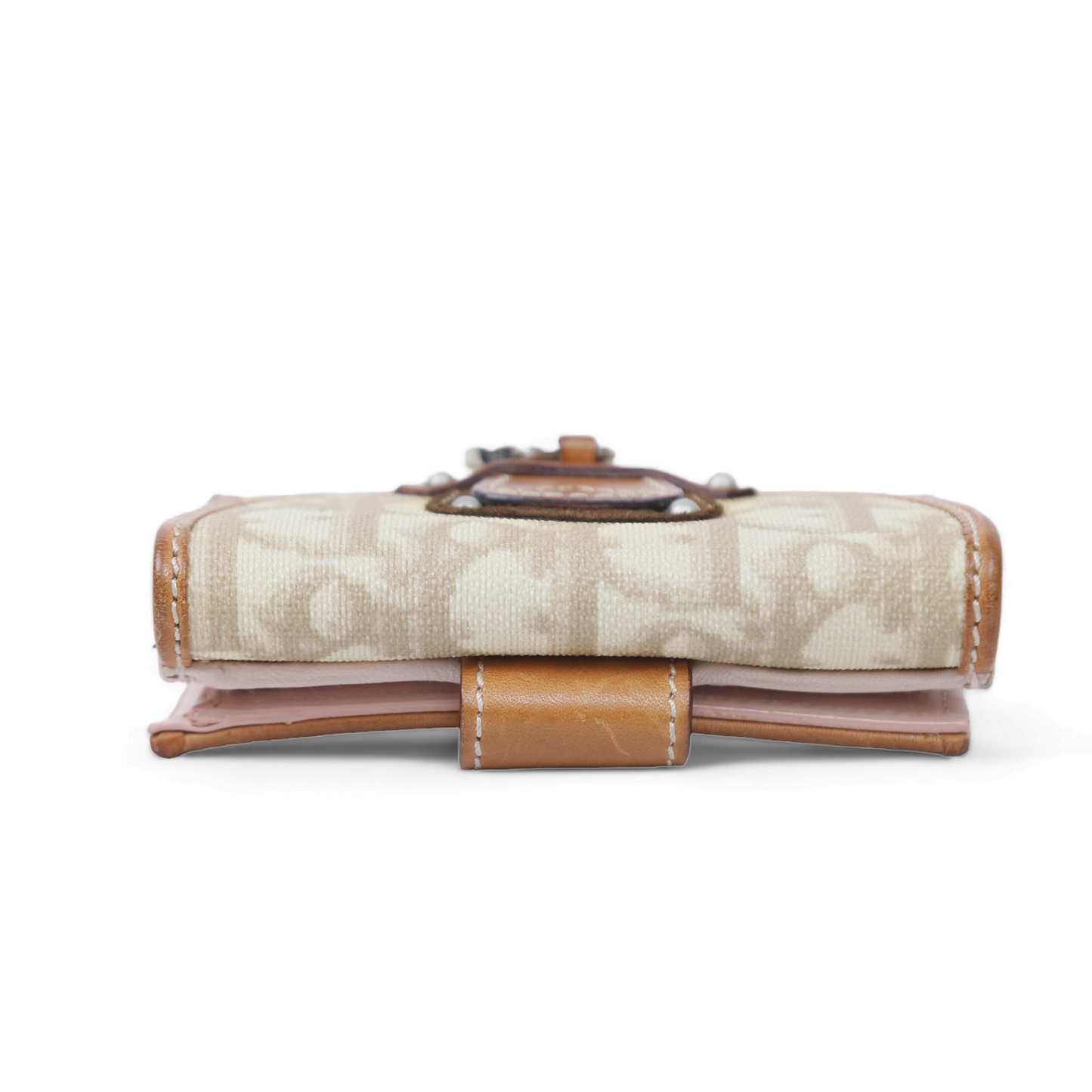 Christian Dior Vintage Canvas Compact Wallet