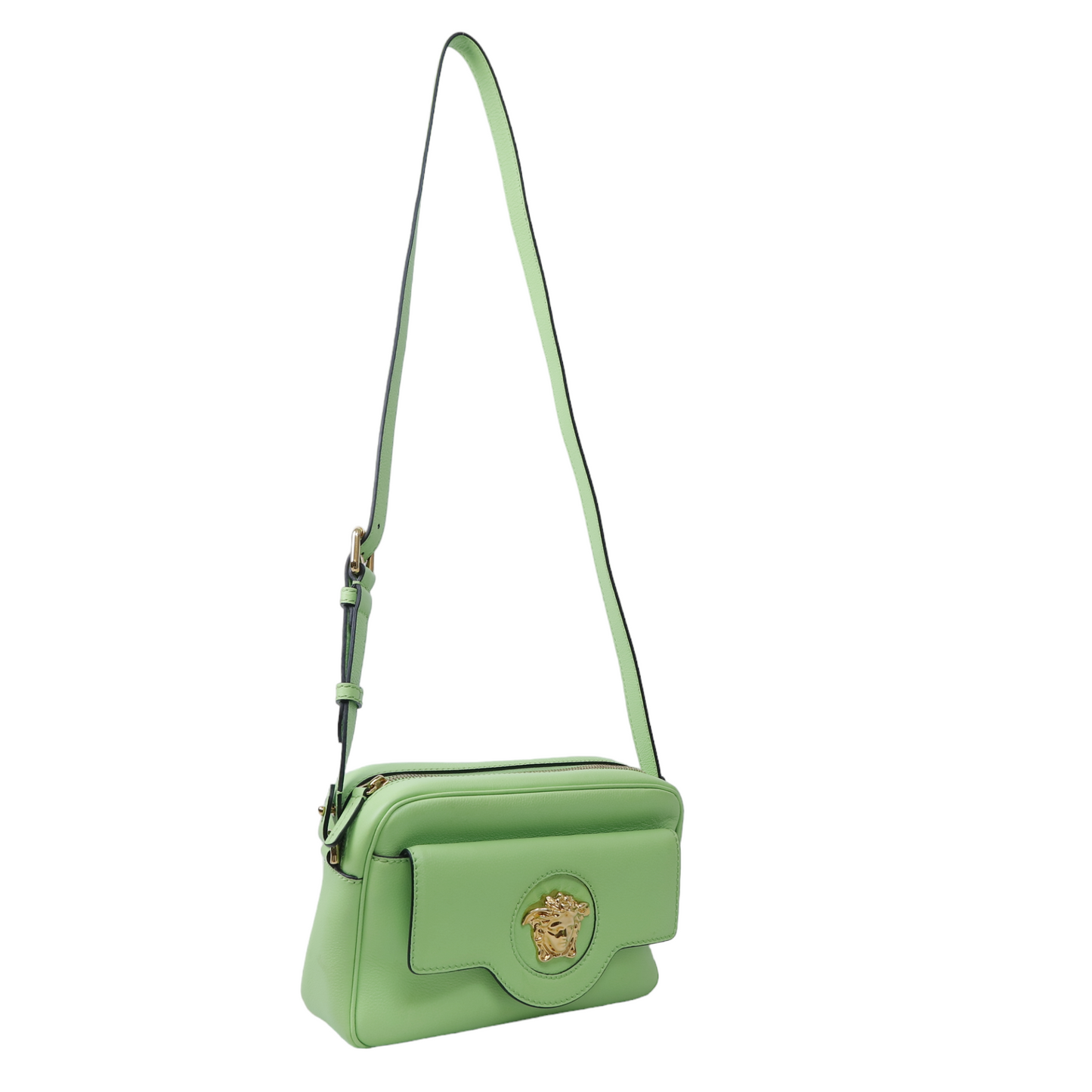 Versace Mint Calf Leather Camera Bag