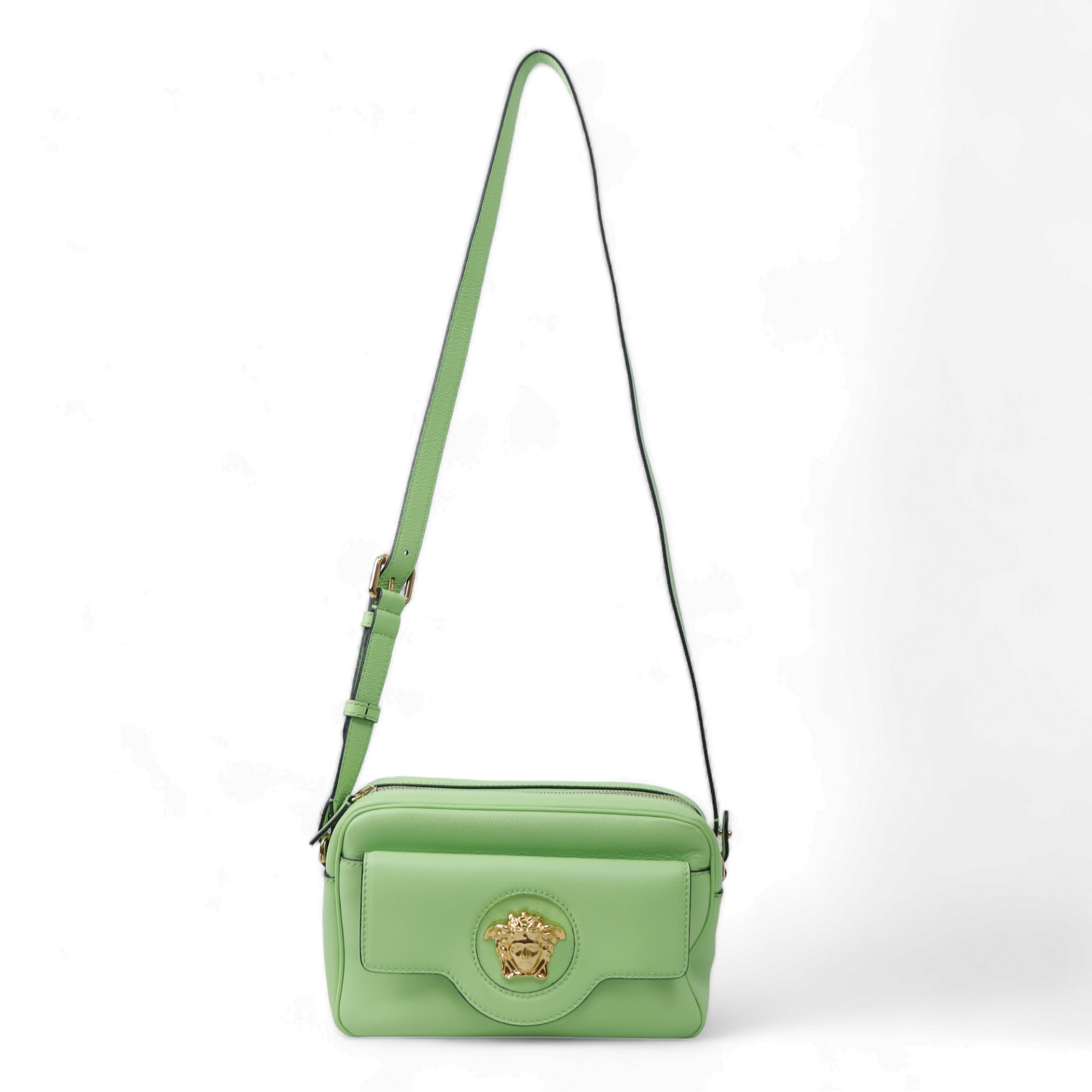 Versace Mint Calf Leather Camera Bag