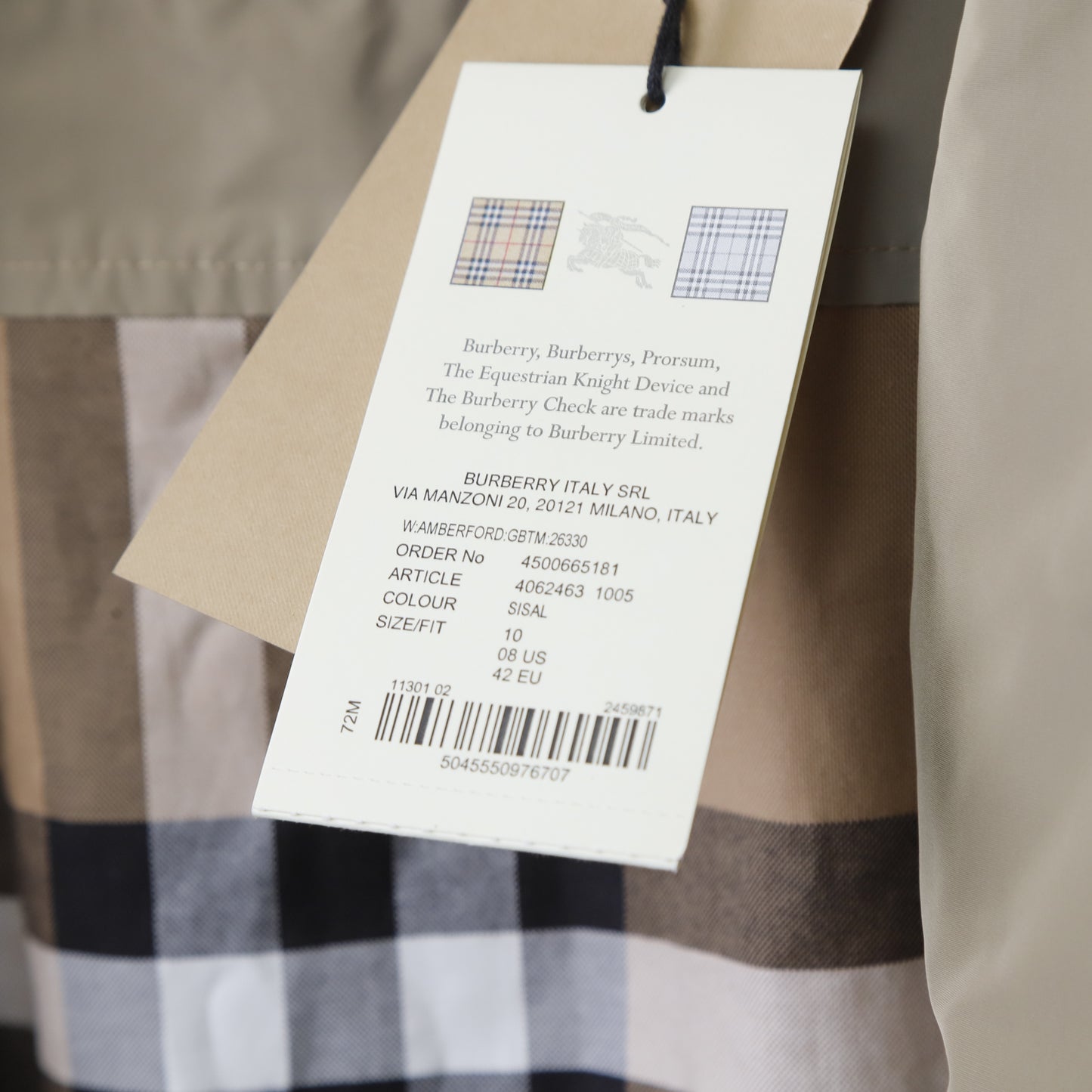 Burberry Trench Coat - Size M