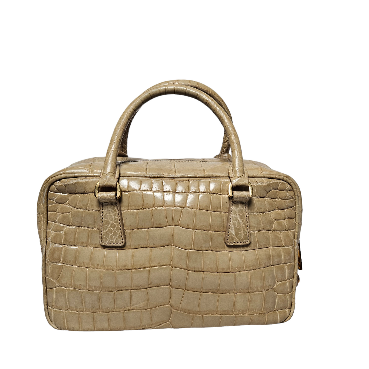 Prada Coccodrillo Bauletto Bag