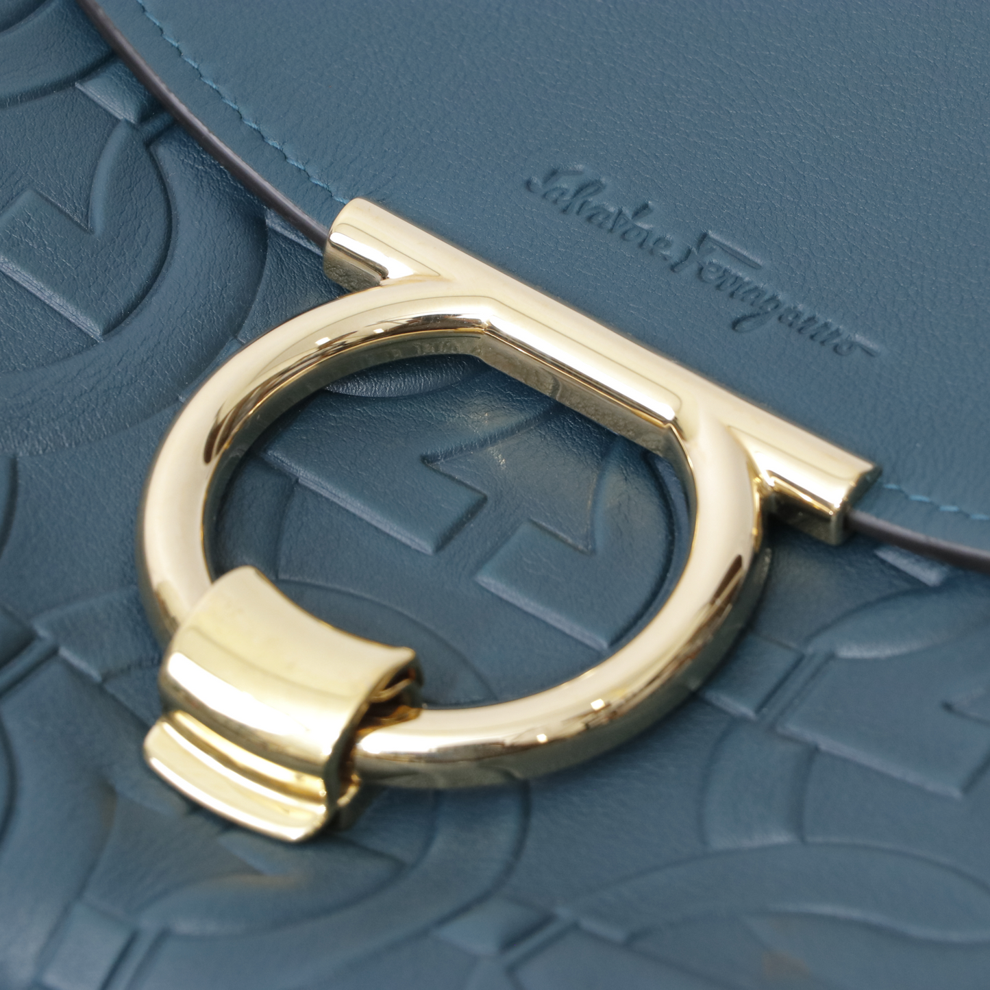 Salvatore Ferragamo Margot Gancini Top Handle Shoulder Bag