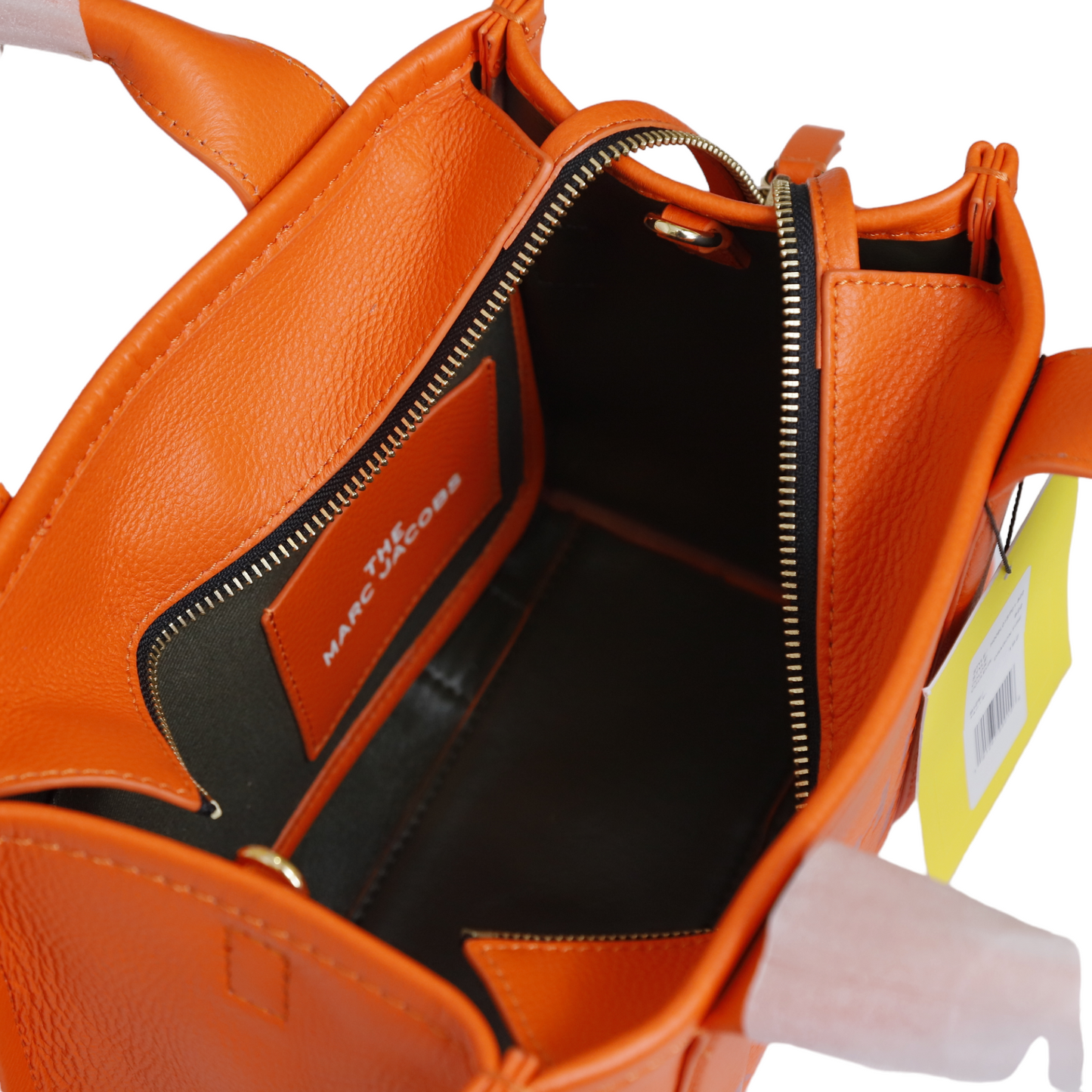 Marc Jacobs Orange Leather The Tote Bag