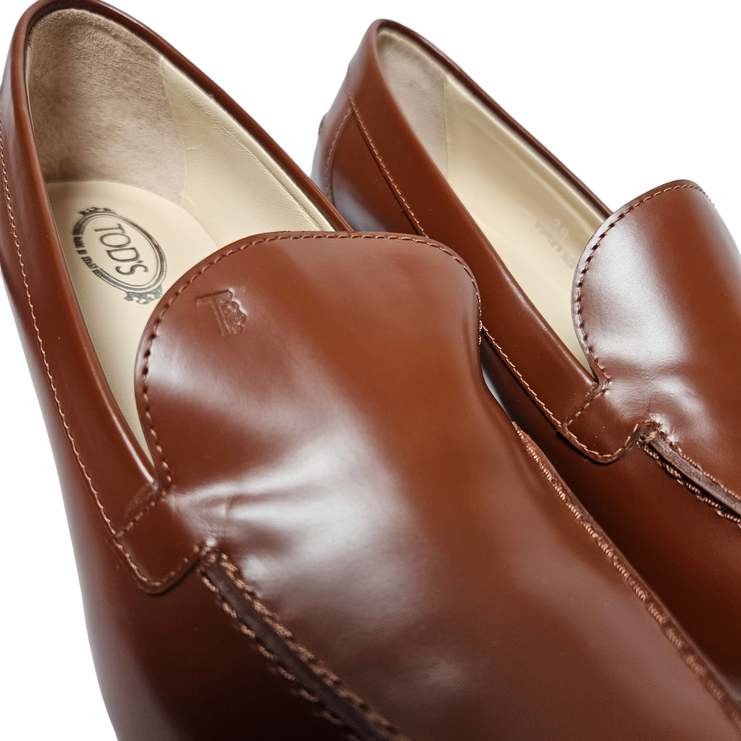 Tod's Brown Leather Pointed Toe Heels