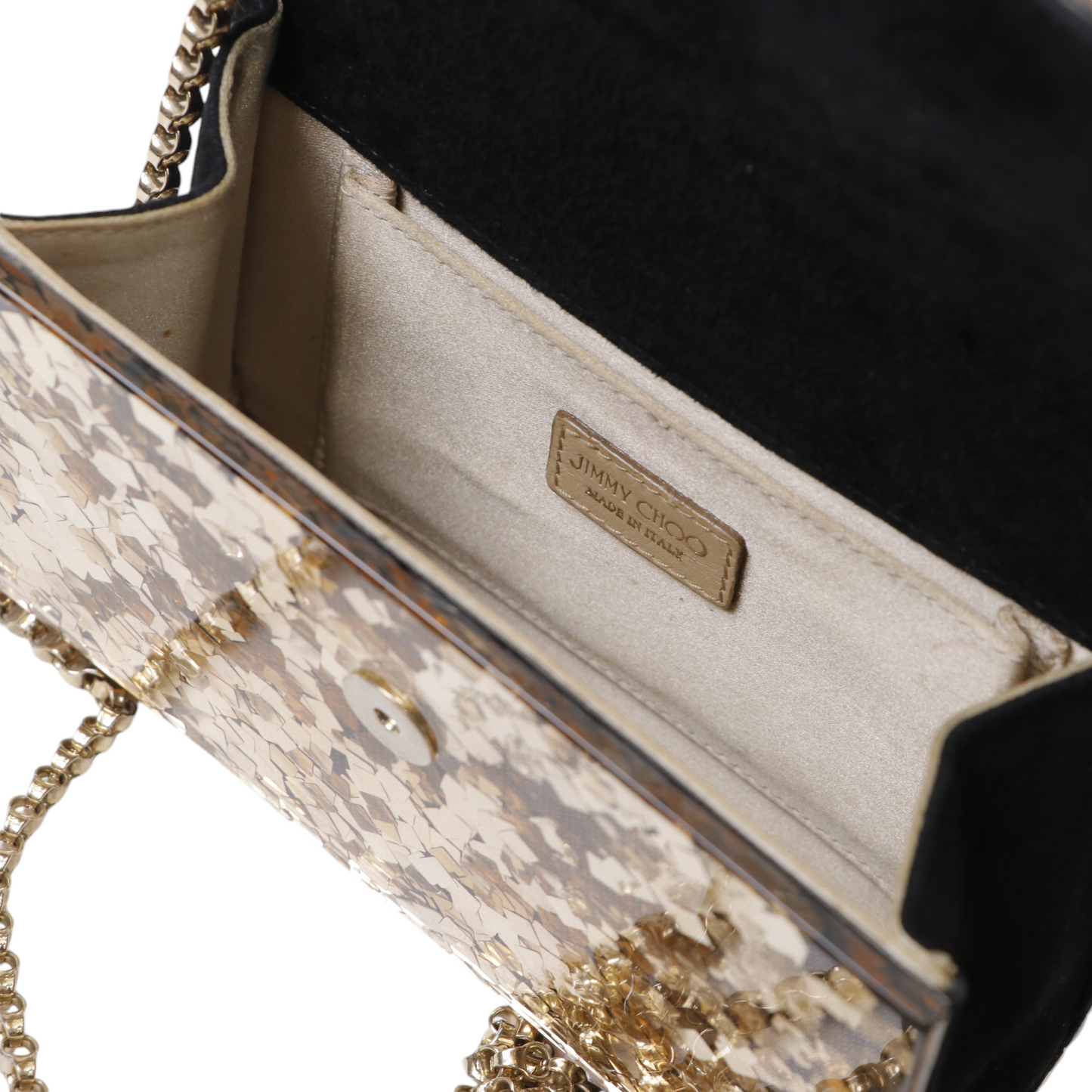 Jimmy Choo Acrylic Glitter Candy Bag