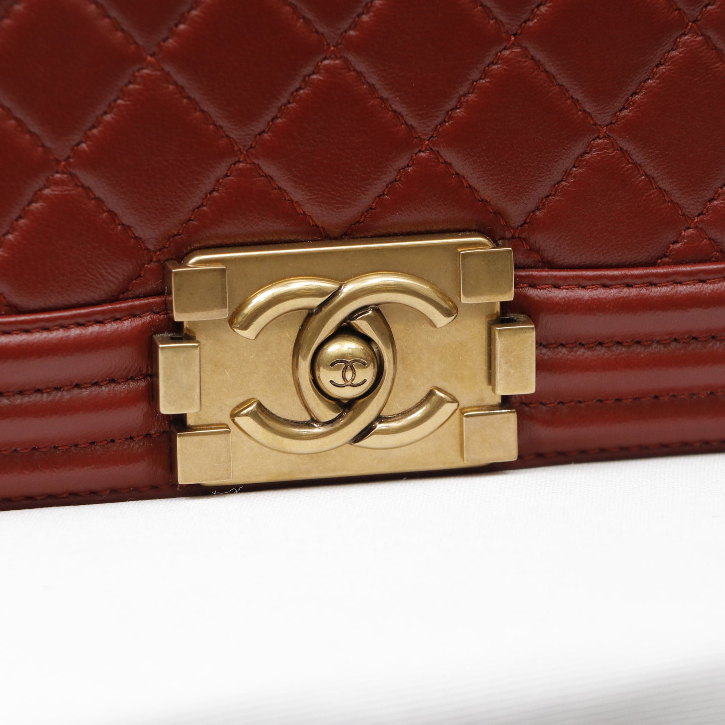 Chanel Burgundy Quilted Leather New Medium Boy Shoulder Bag