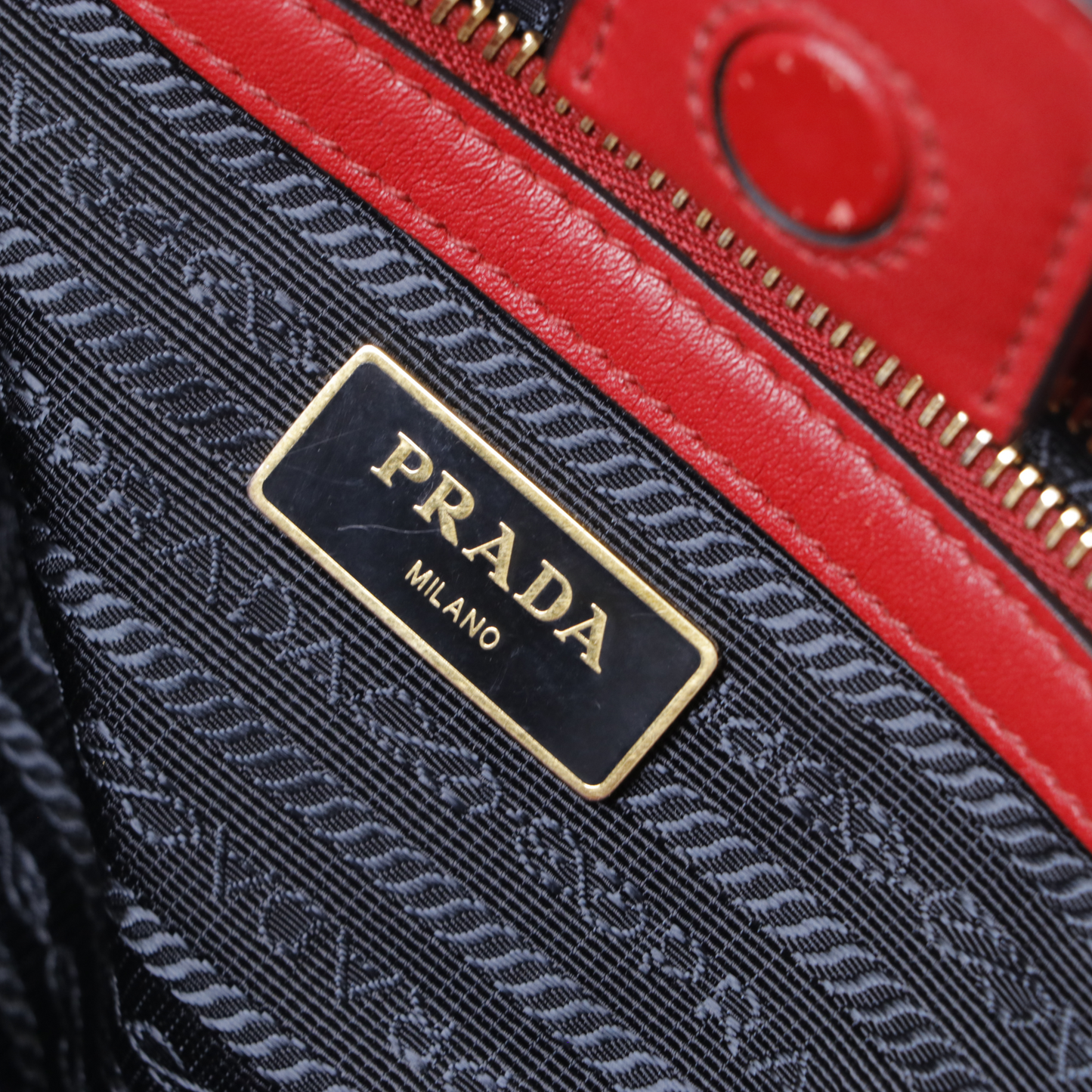 Prada Soft Calf-Trimmed Saffiano Tote