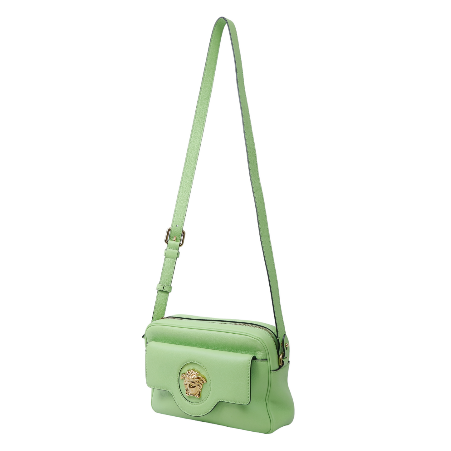 Versace Mint Calf Leather Camera Bag