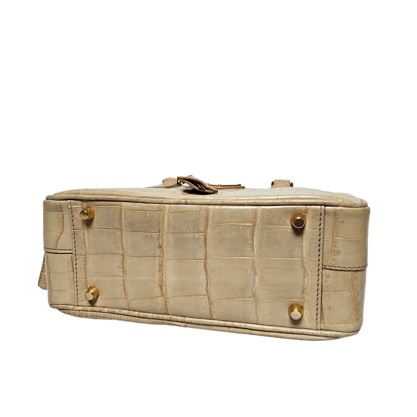Prada Coccodrillo Bauletto Bag