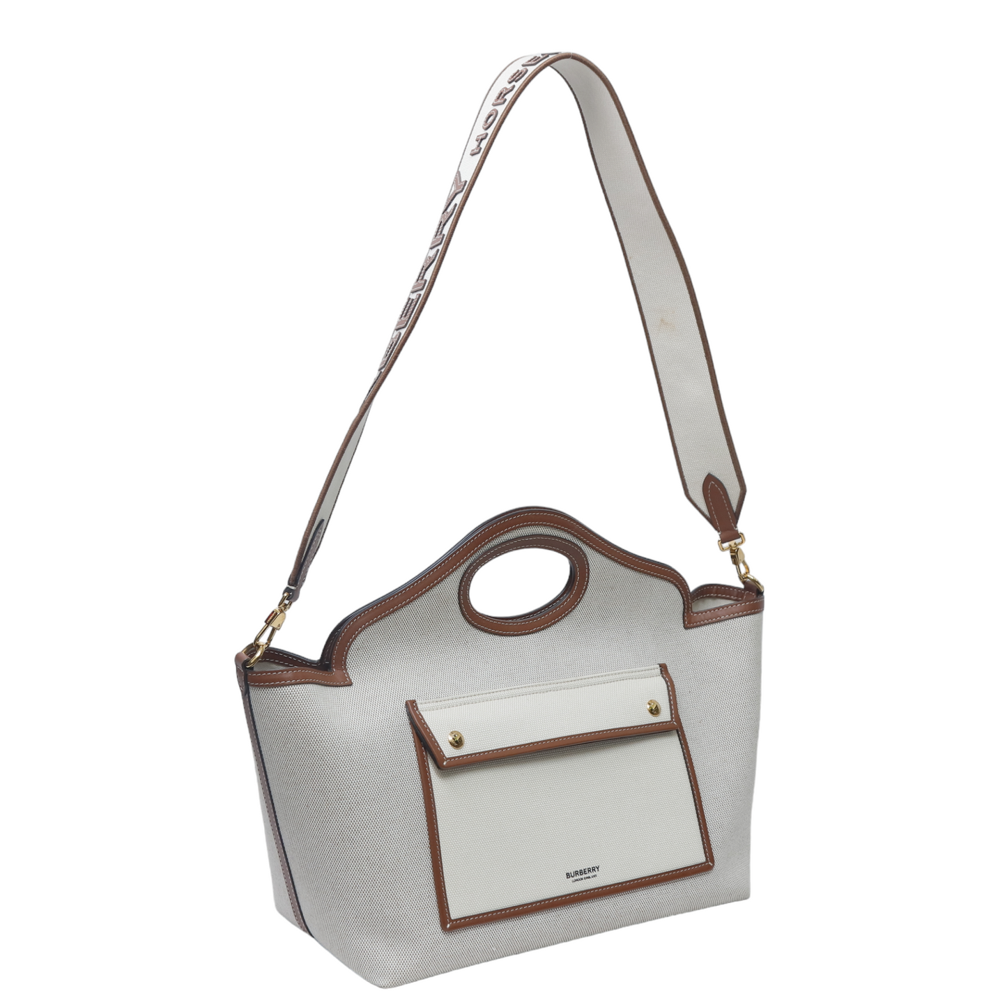 Burberry Soft Pocket Canvas Tote