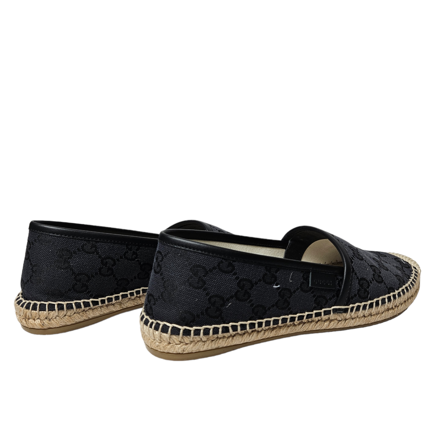 Gucci Black GG Guccissima Espadrille - Size 37