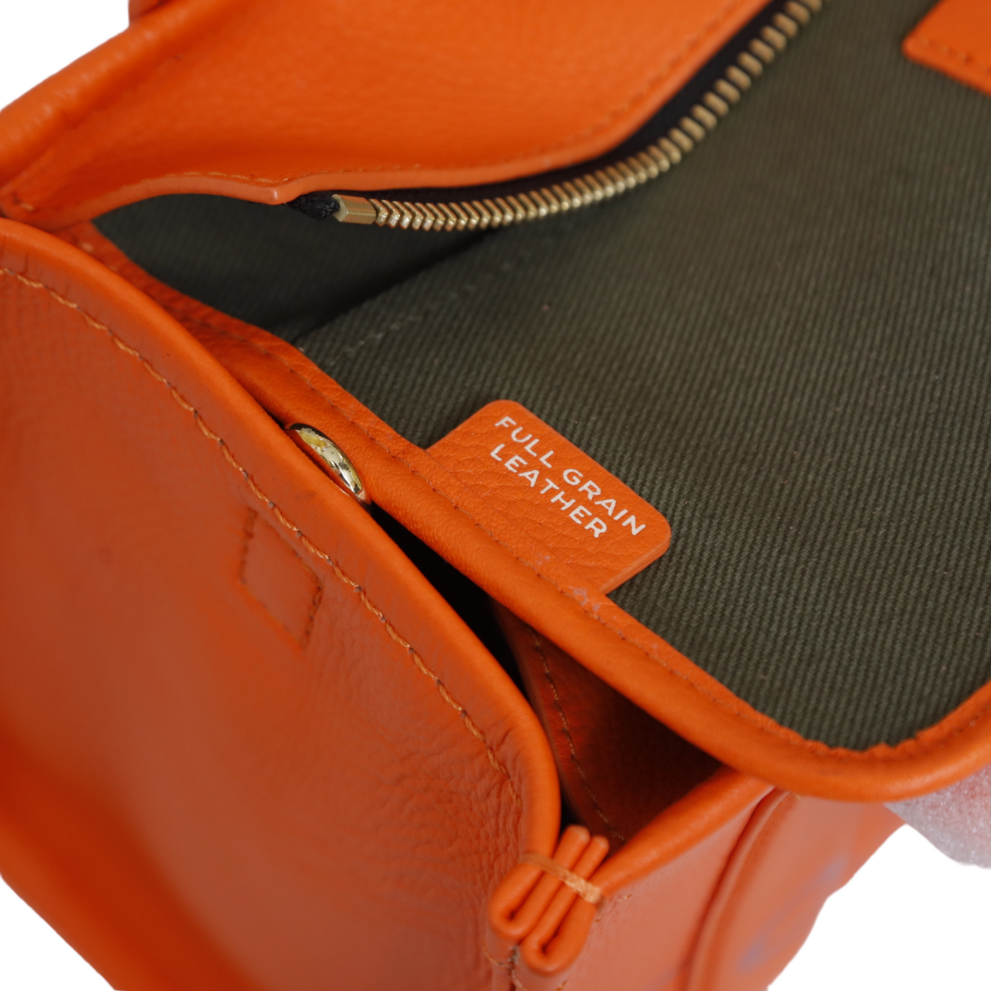 Marc Jacobs Orange Leather The Tote Bag