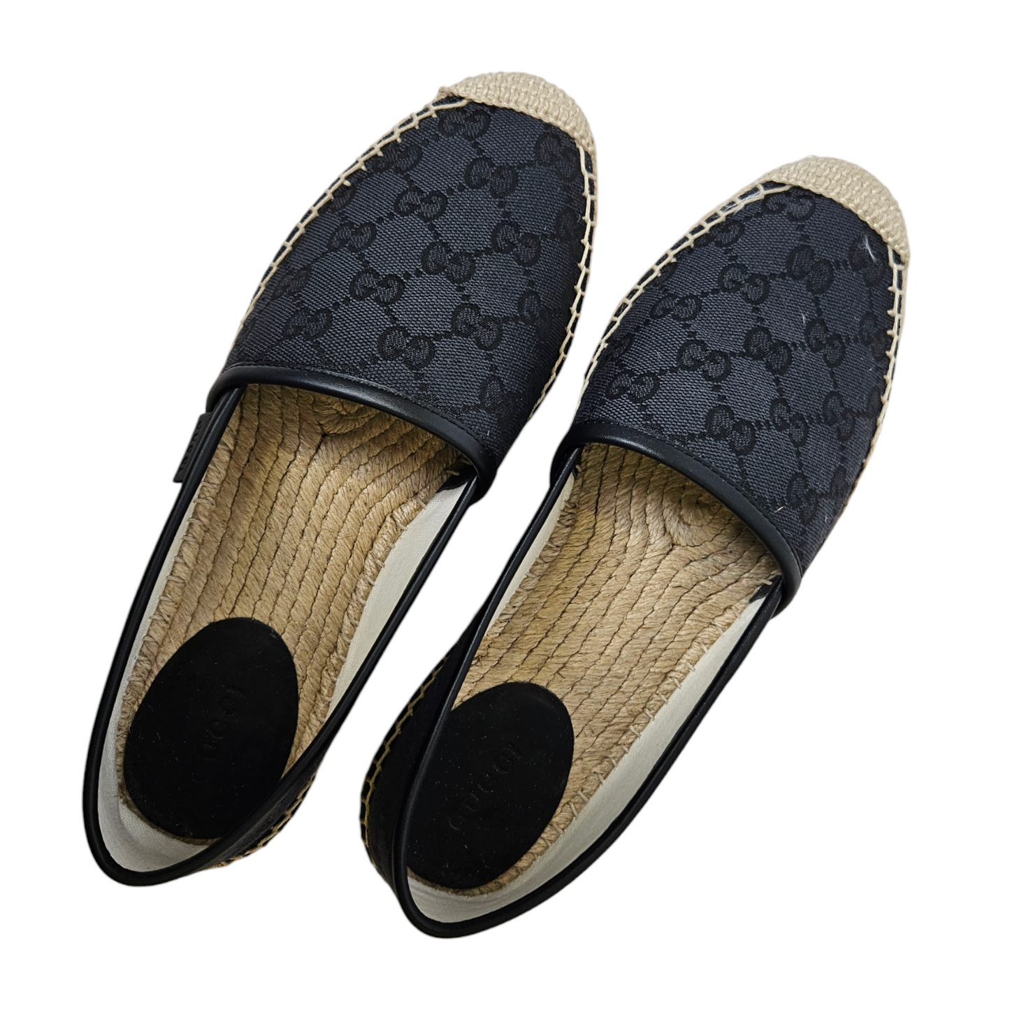 Gucci Black GG Guccissima Espadrille - Size 37