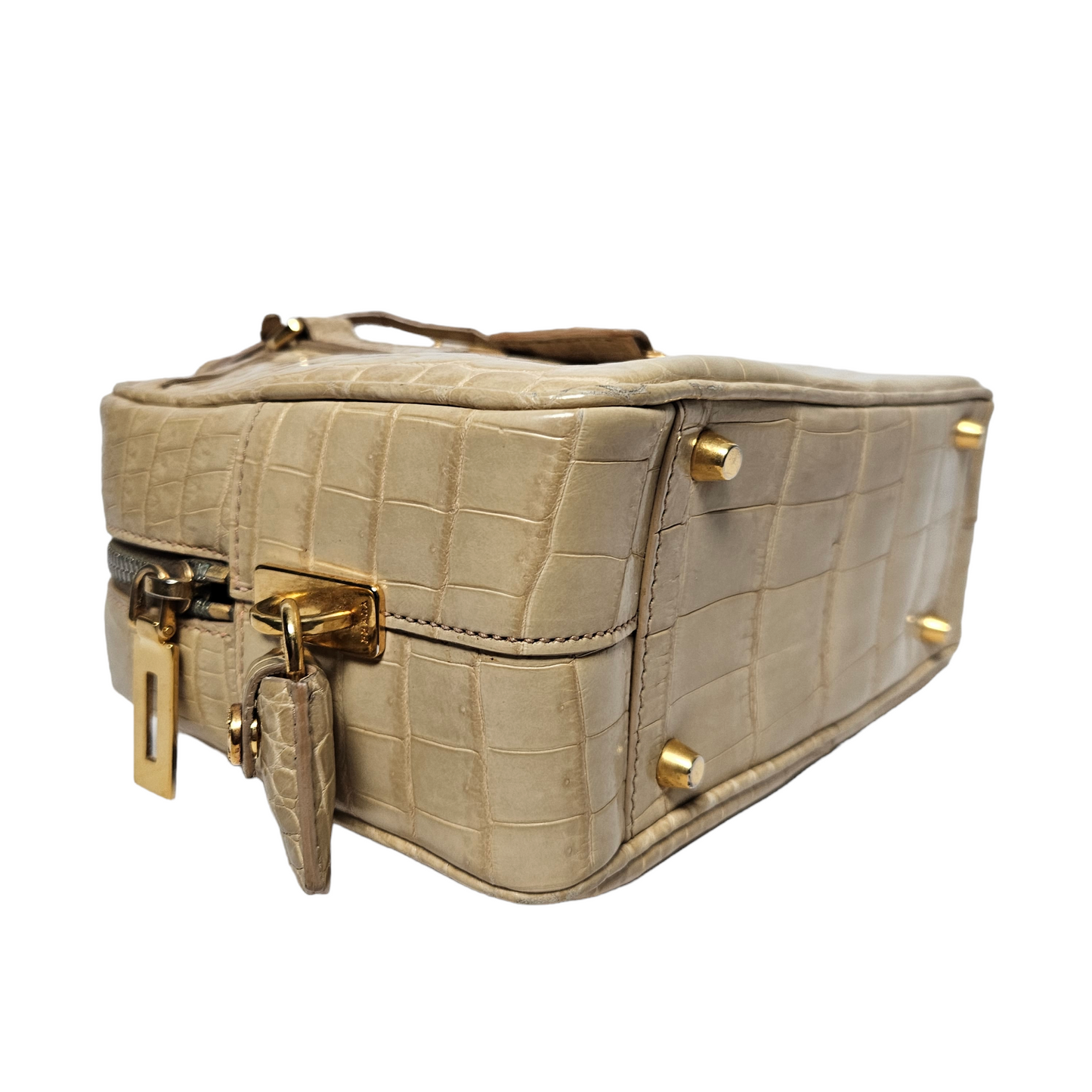 Prada Coccodrillo Bauletto Bag